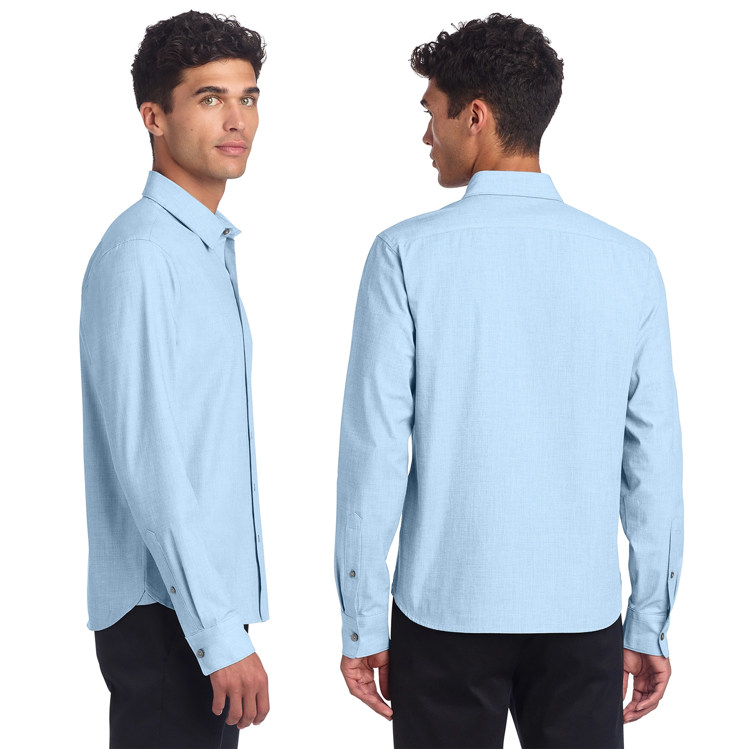 Mercer+Mettle Long Sleeve Stretch Embroidered Woven Shirt 2