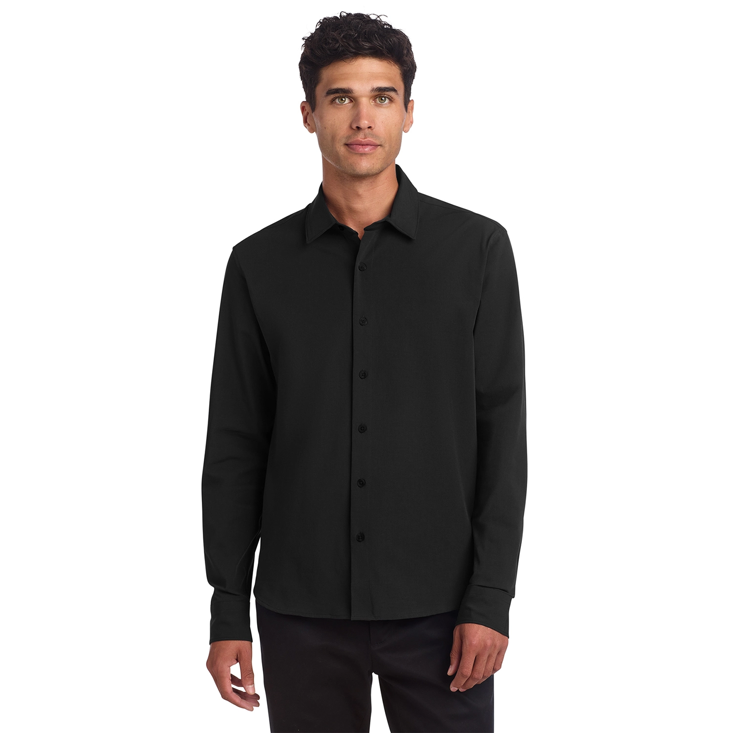 Mercer+Mettle Long Sleeve Stretch Embroidered Woven Shirt 4