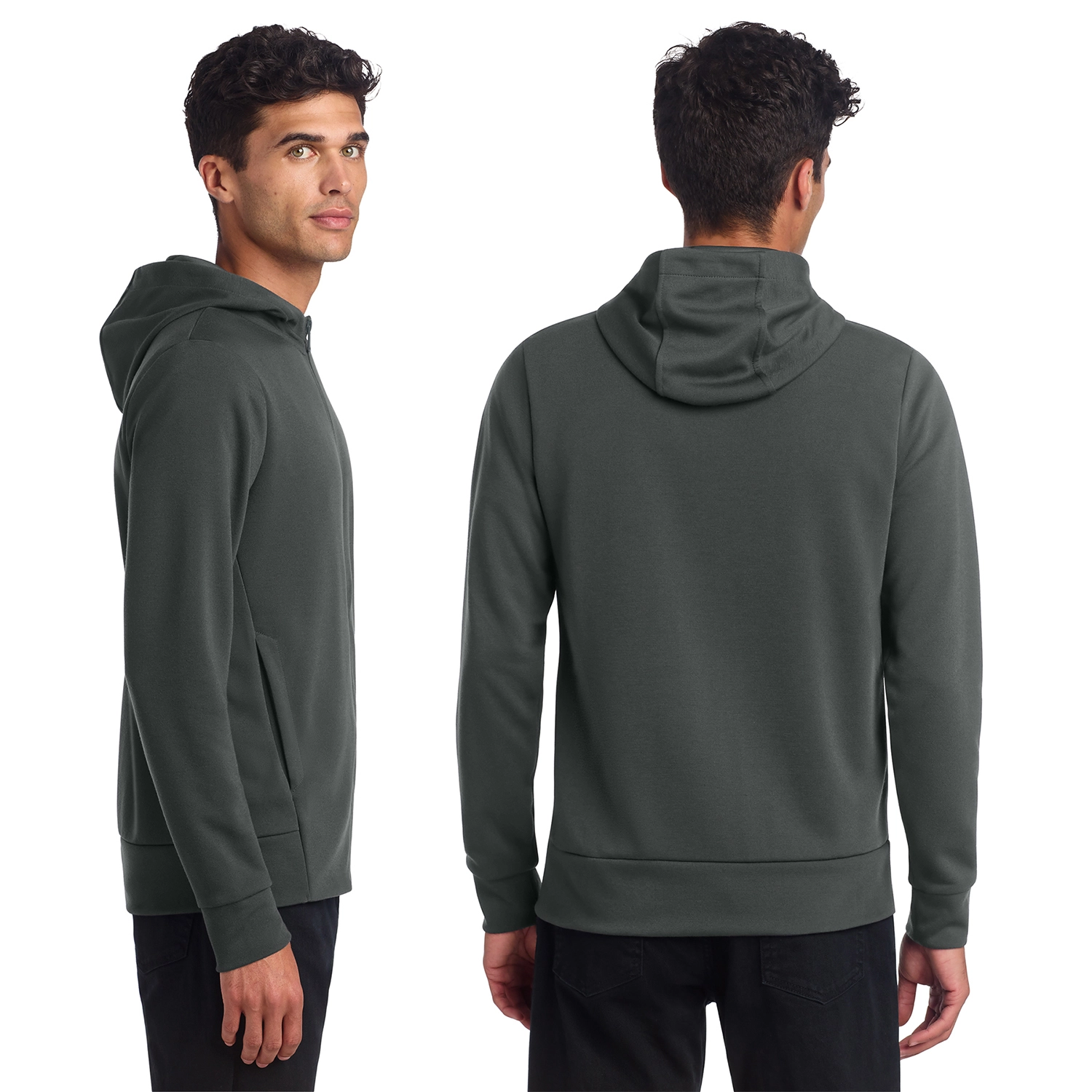 Mercer+Mettle Double-Knit Embroidered Full-Zip Hoodie 2