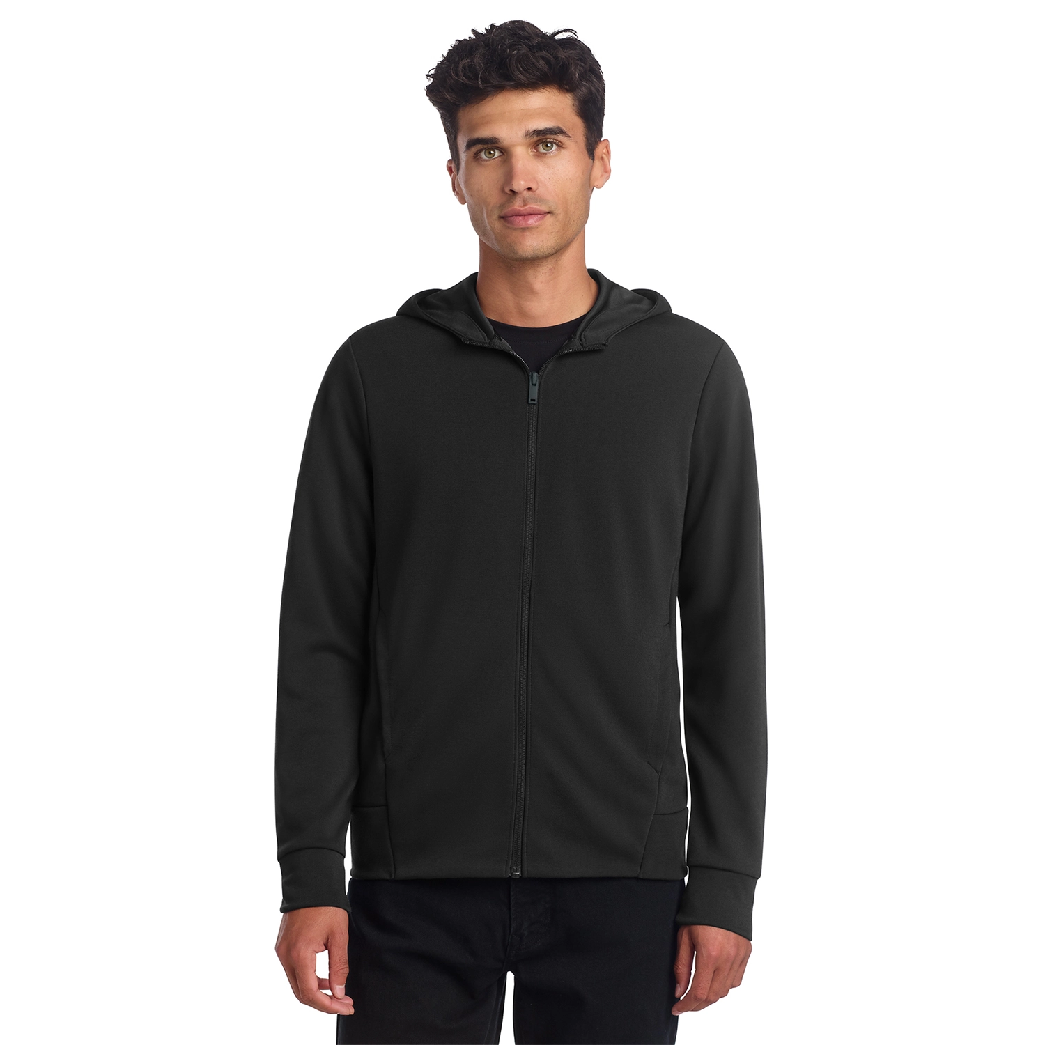 Mercer+Mettle Double-Knit Embroidered Full-Zip Hoodie 3