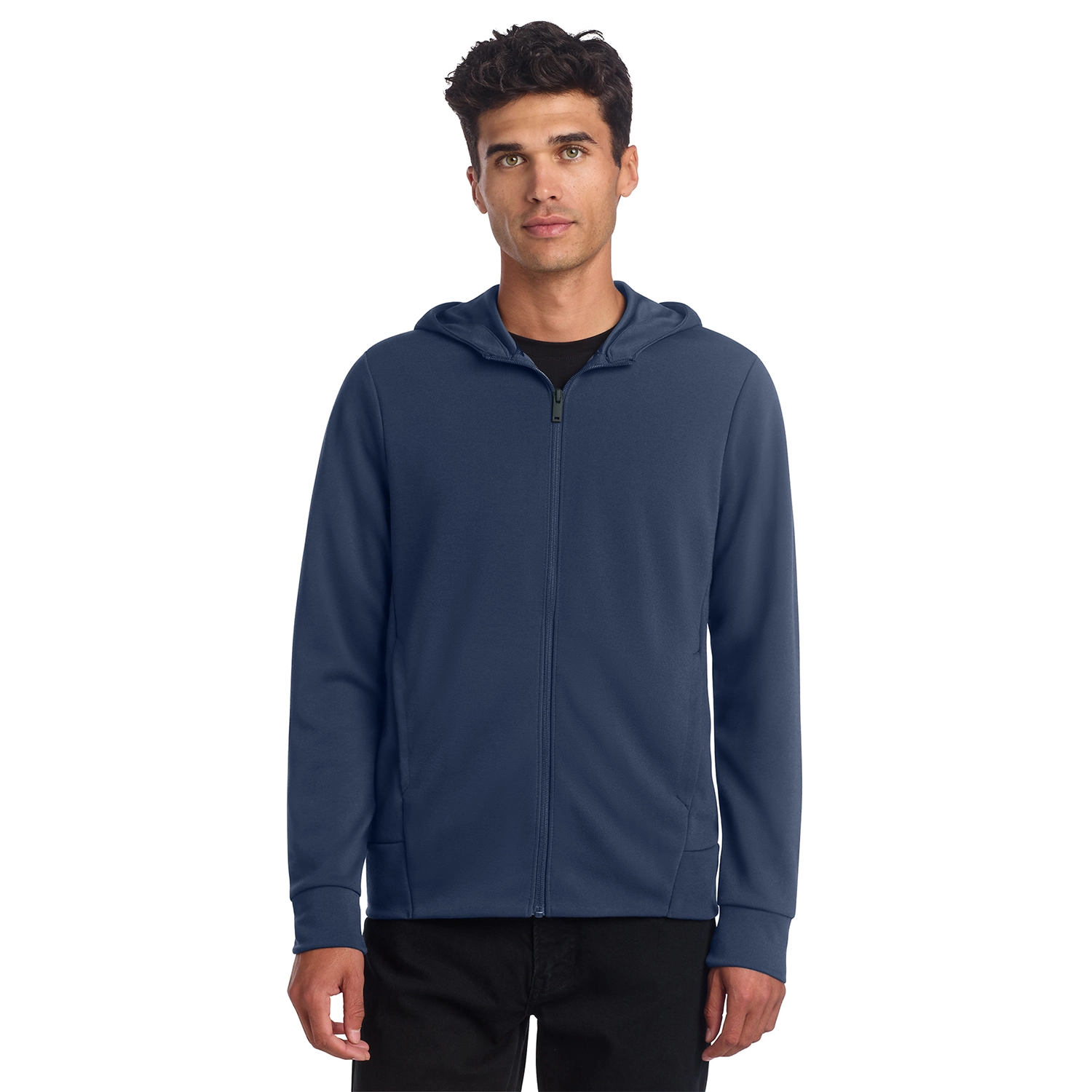 Mercer+Mettle Double-Knit Embroidered Full-Zip Hoodie 4
