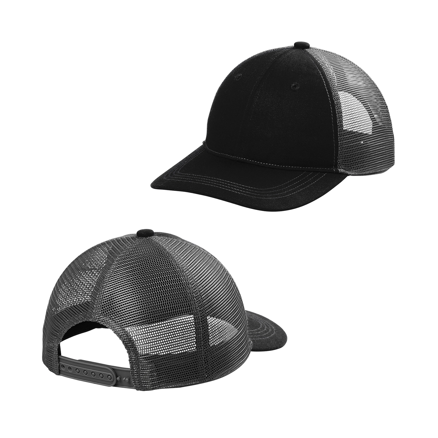 Port Authority Embroidered Unstructured Snapback Trucker Cap 2