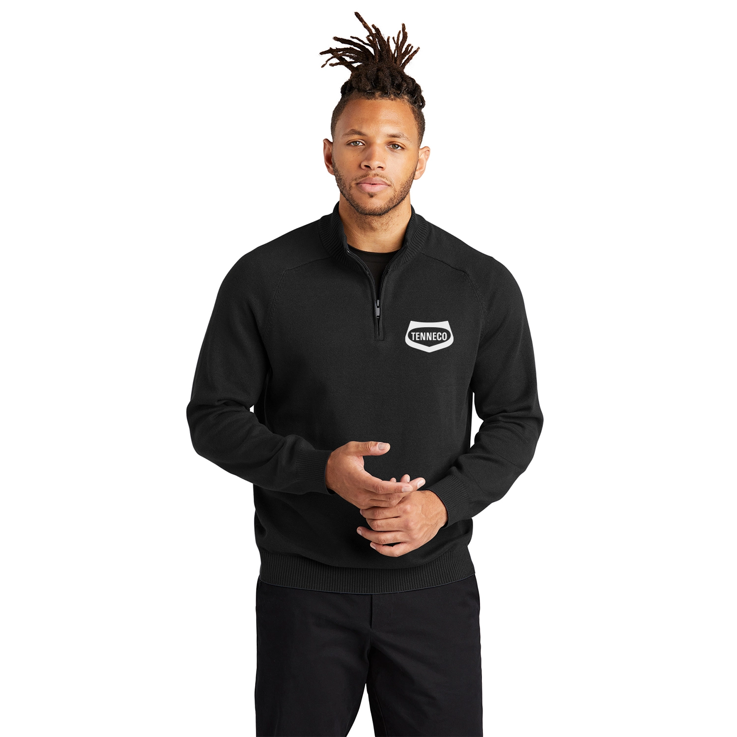 Mercer+Mettle 1/4-Zip Embroidered Sweater