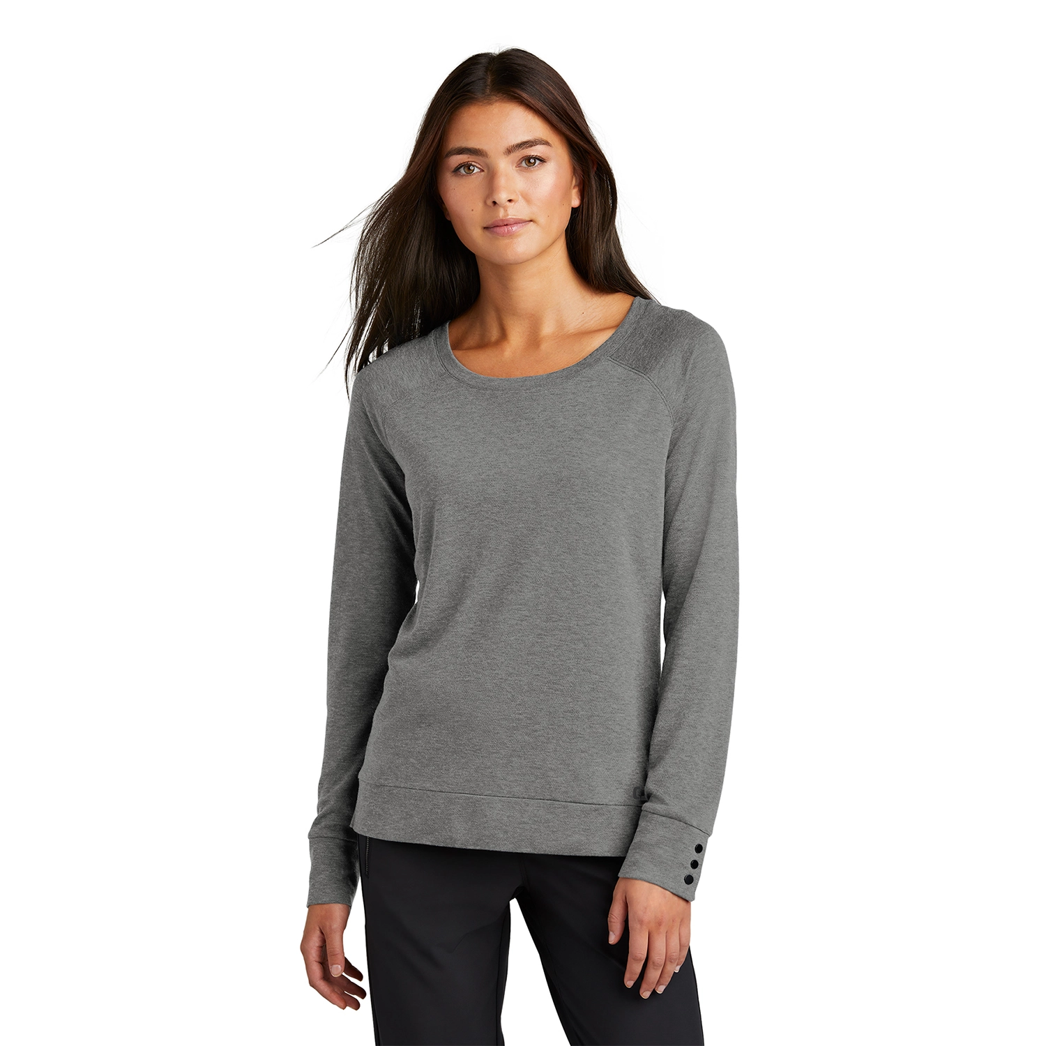 OGIO Women’s Command Embroidered Long Sleeve Scoop Neck 3