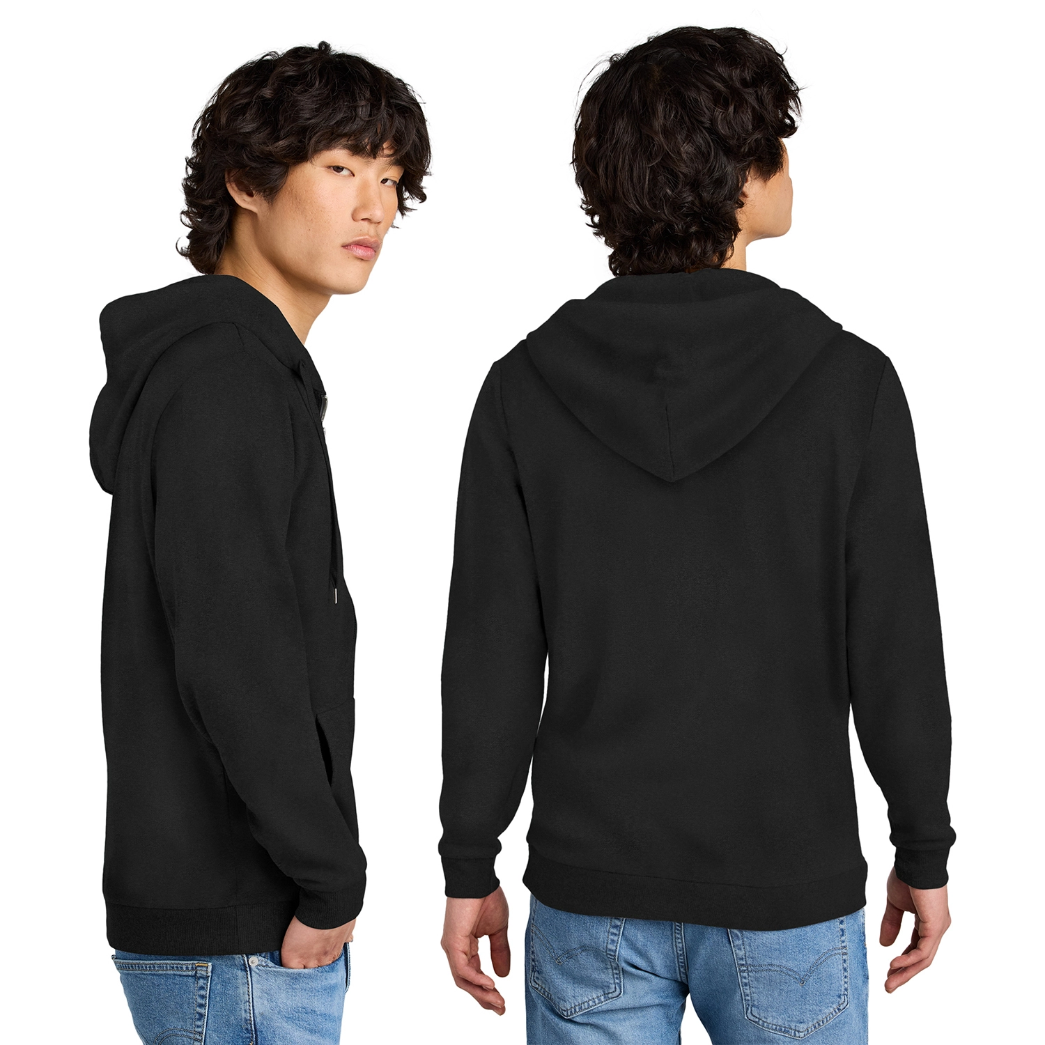 District Perfect Decorated Tri Fleece Full-Zip Hoodie 2