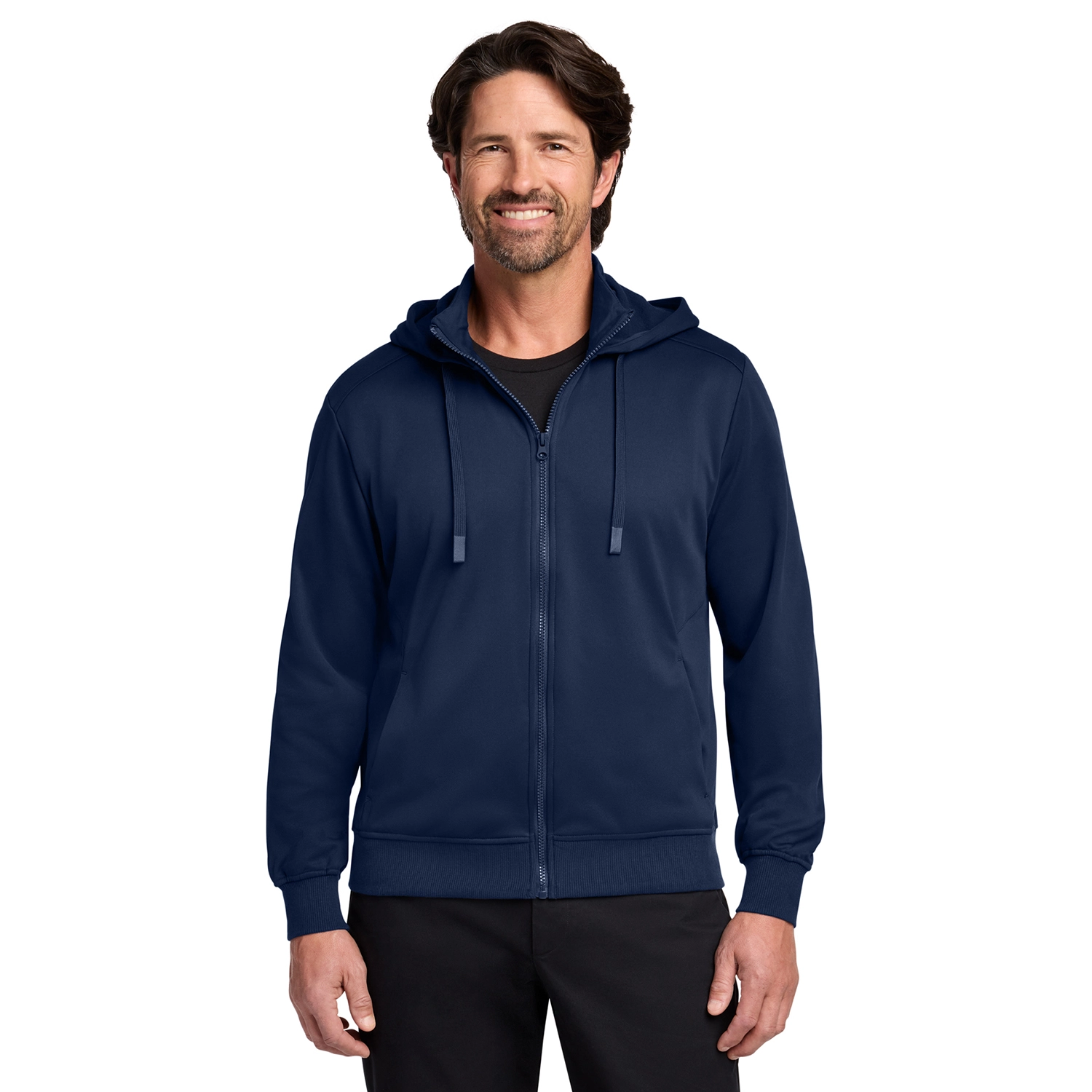 Port Authority Smooth Fleece Embroidered Hooded Jacket 4