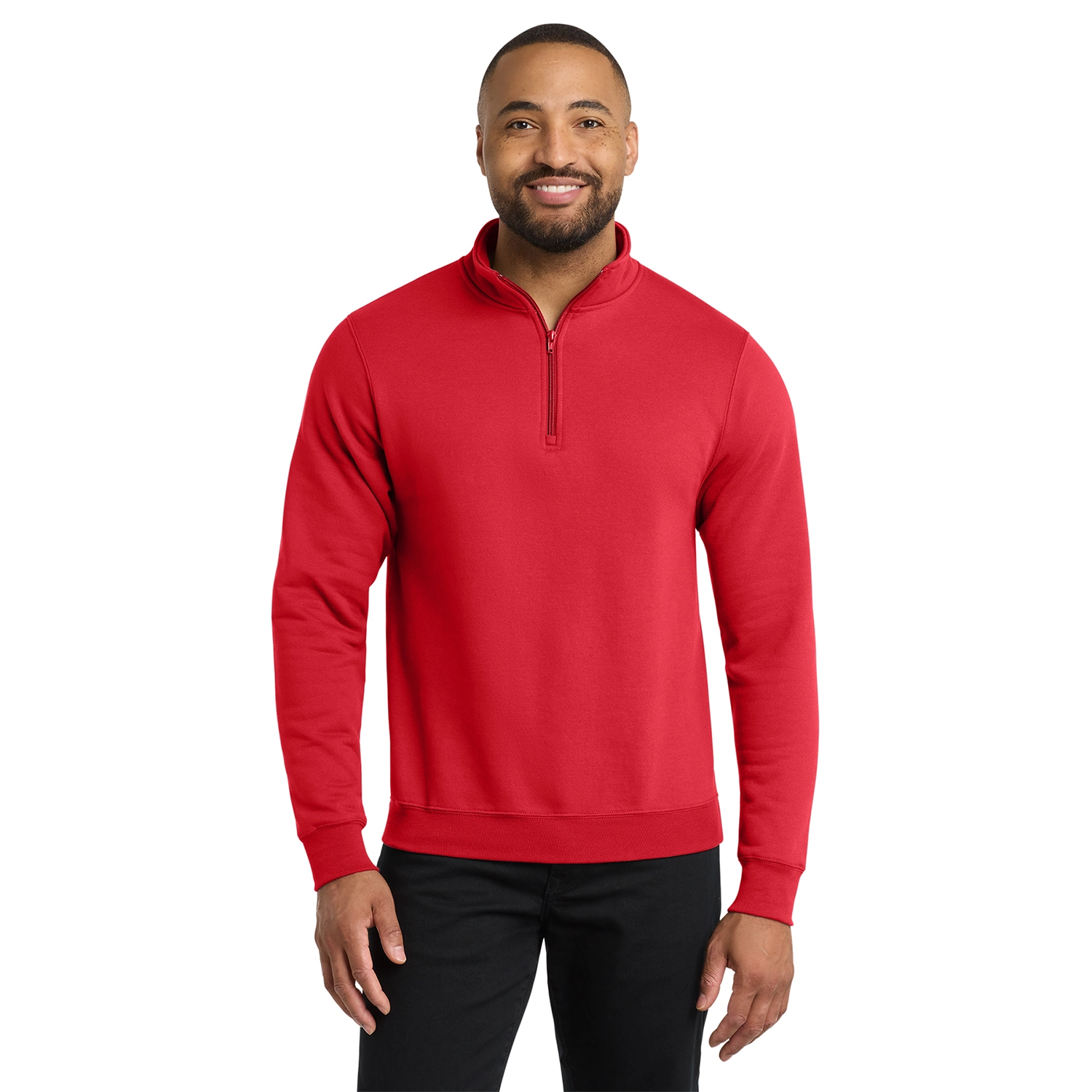 Port & Co Core Fleece 1/4-Zip Pullover Embroidered Sweatshirt 11