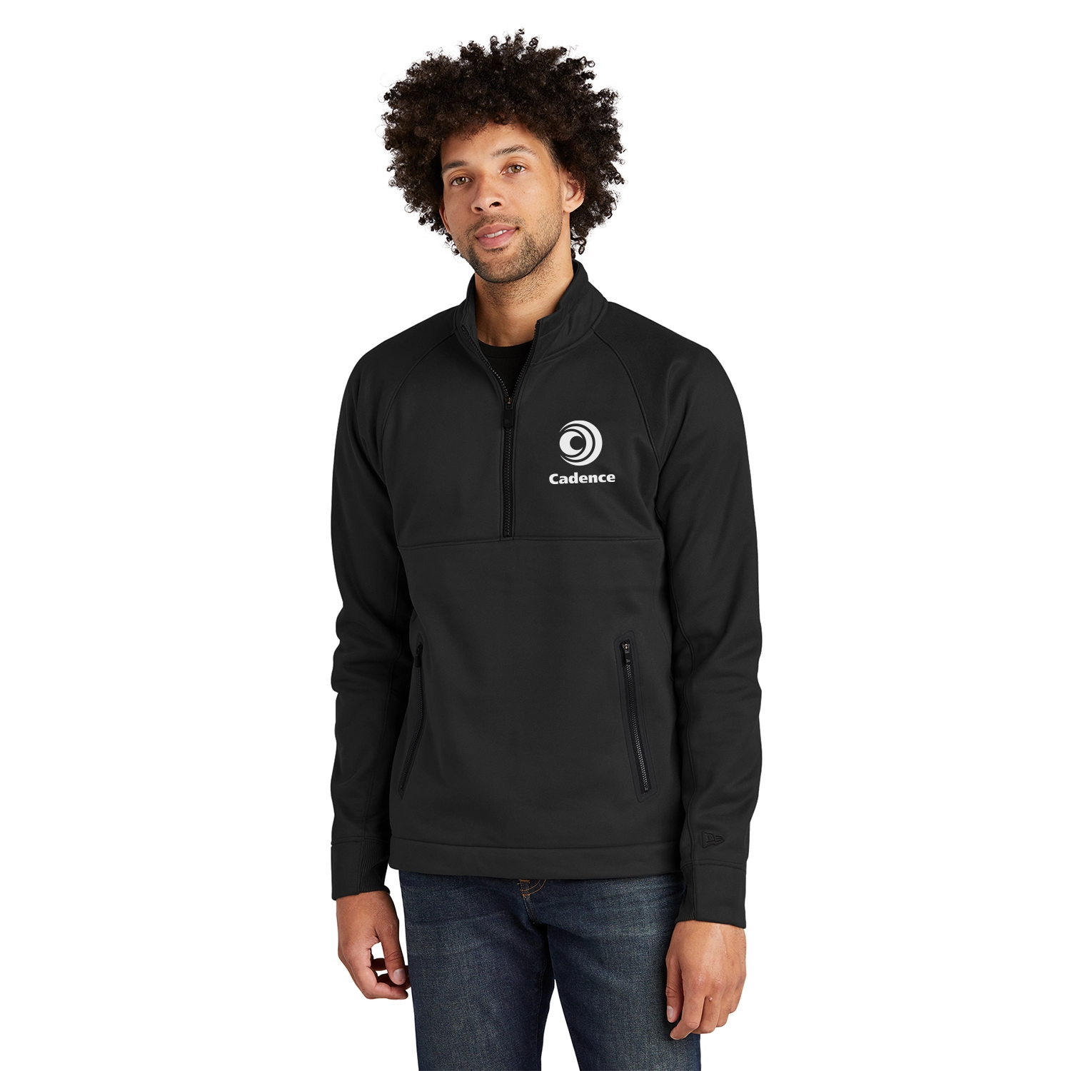 New Era Venue Fleece 1/4-Zip Embroidered Pullover