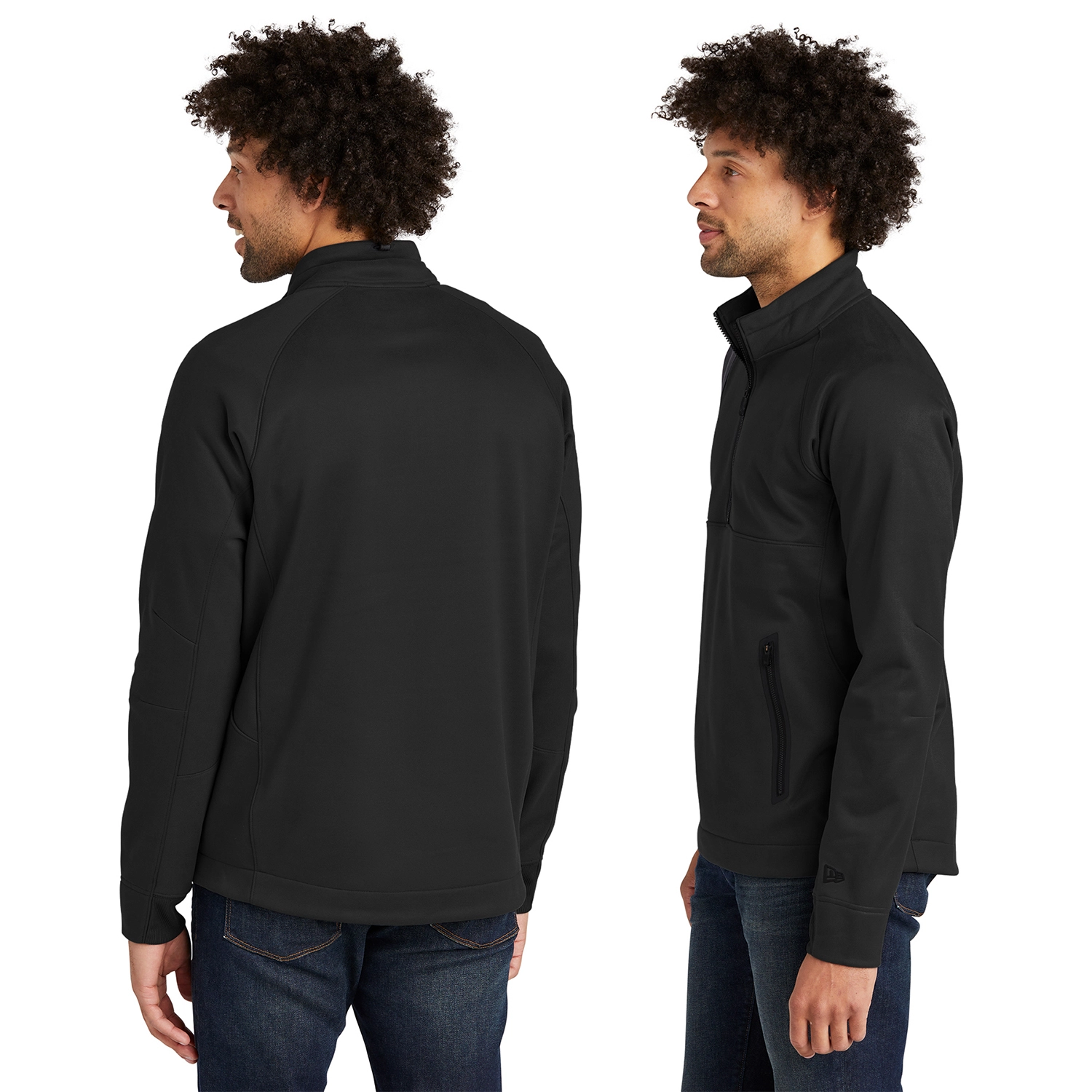 New Era Venue Fleece 1/4-Zip Embroidered Pullover