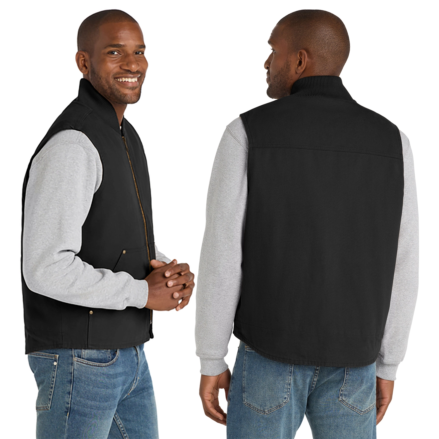 CornerStone Washed Duck Cloth Embroidered Vest 2