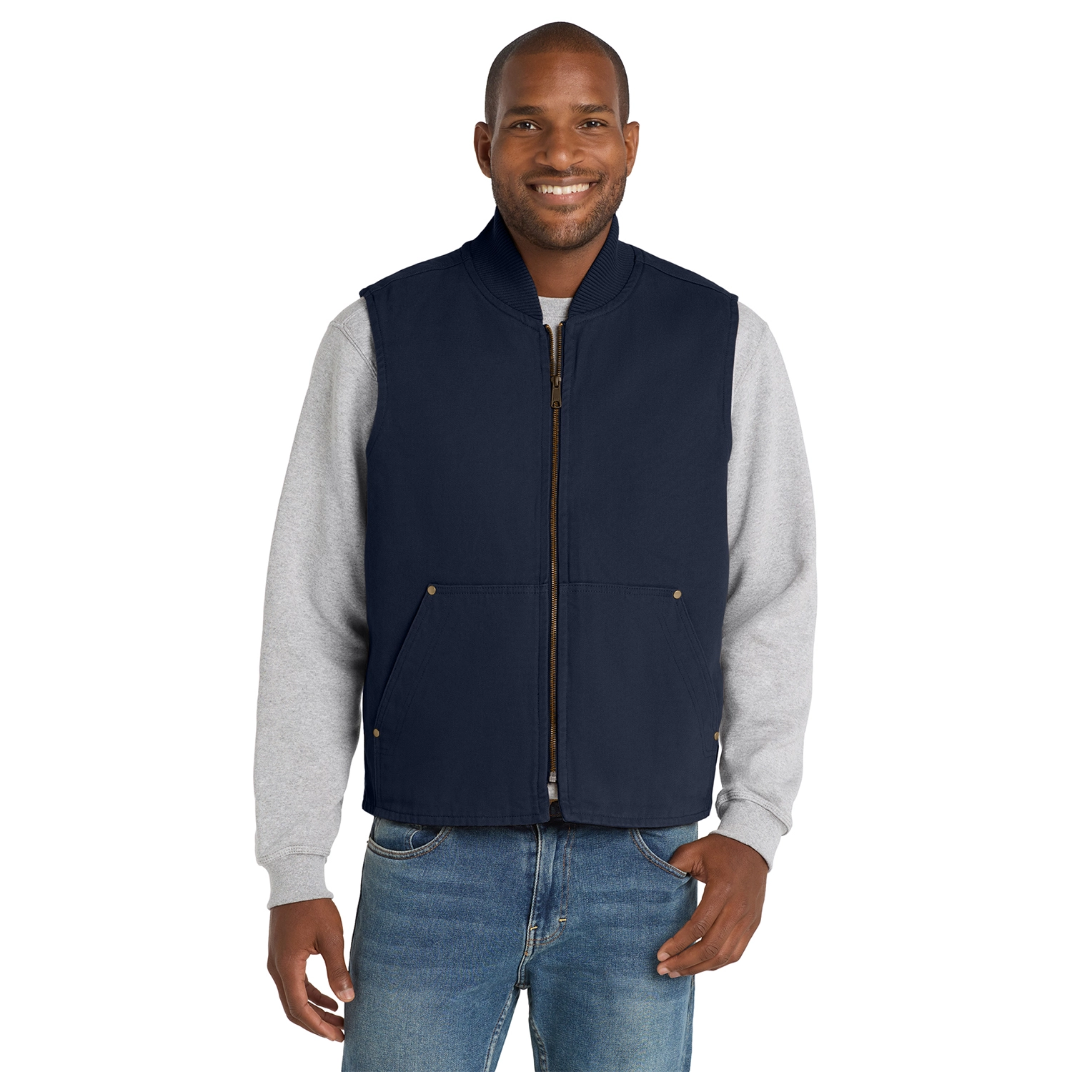 CornerStone Washed Duck Cloth Embroidered Vest 4