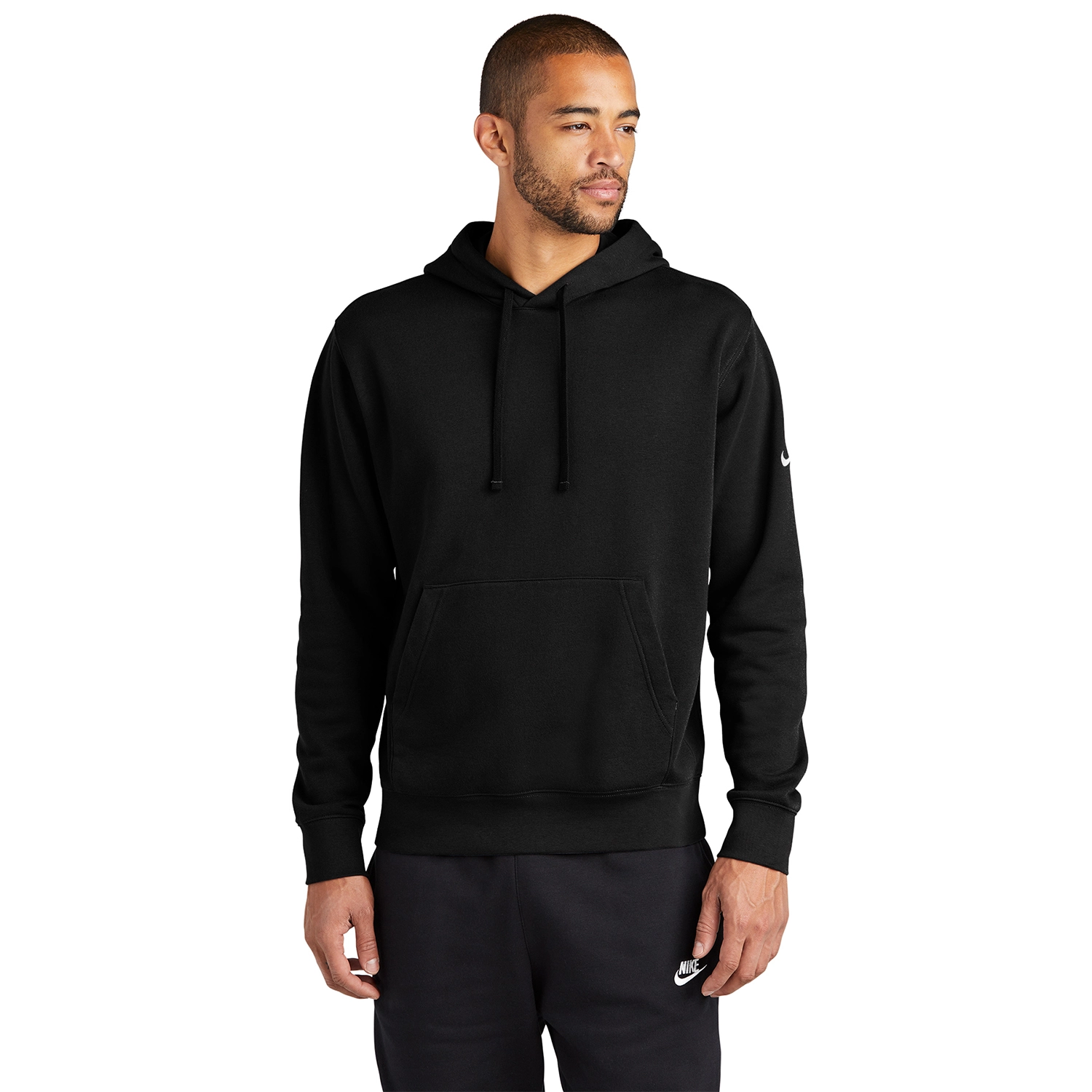 Nike Club Fleece Sleeve Swoosh Pullover Decorated Hoodie 3