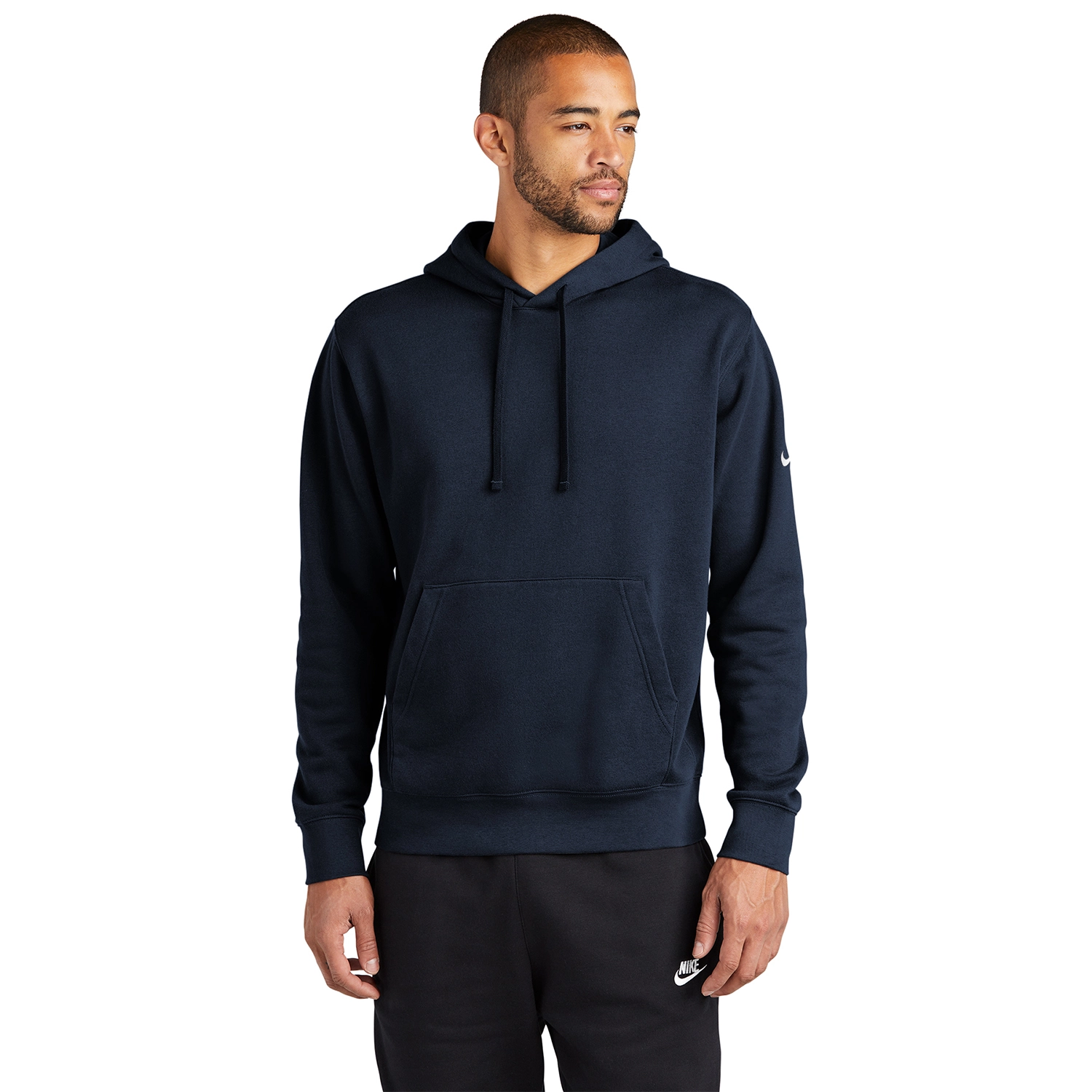 Nike Club Fleece Sleeve Swoosh Pullover Decorated Hoodie 7