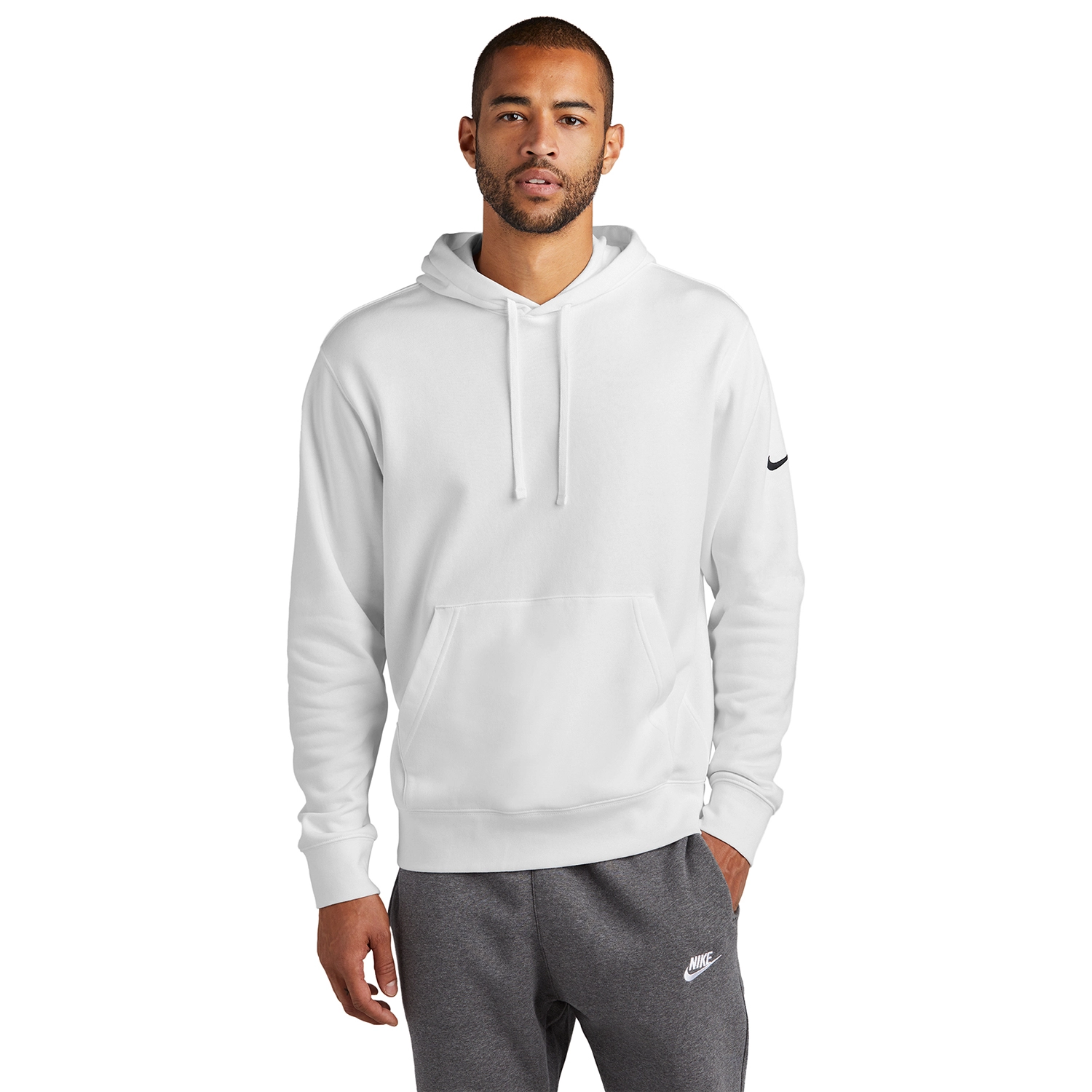 Nike Club Fleece Sleeve Swoosh Pullover Decorated Hoodie 9