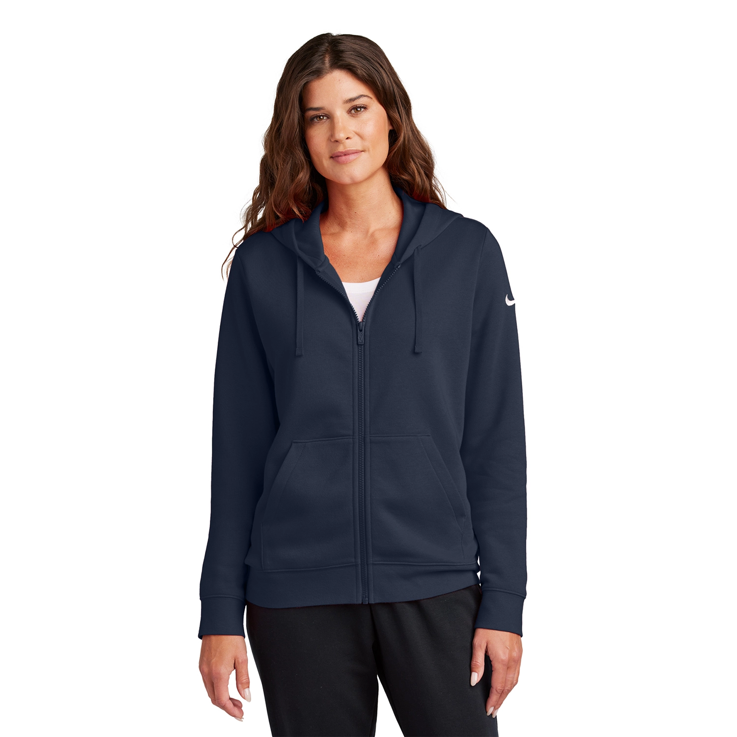 Nike Women’s Club Fleece Sleeve Swoosh Full-Zip Hoodie 5