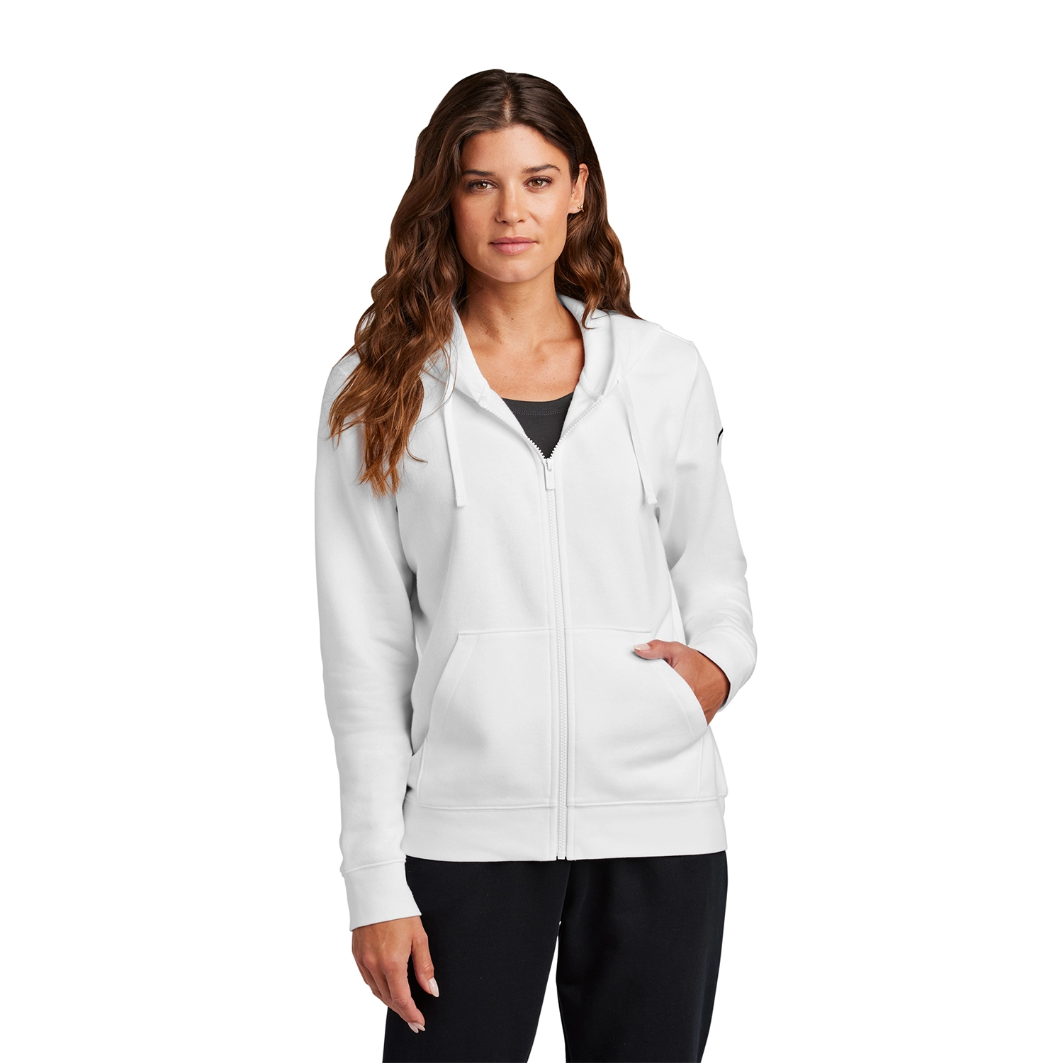 Nike Women’s Club Fleece Sleeve Swoosh Full-Zip Hoodie 7