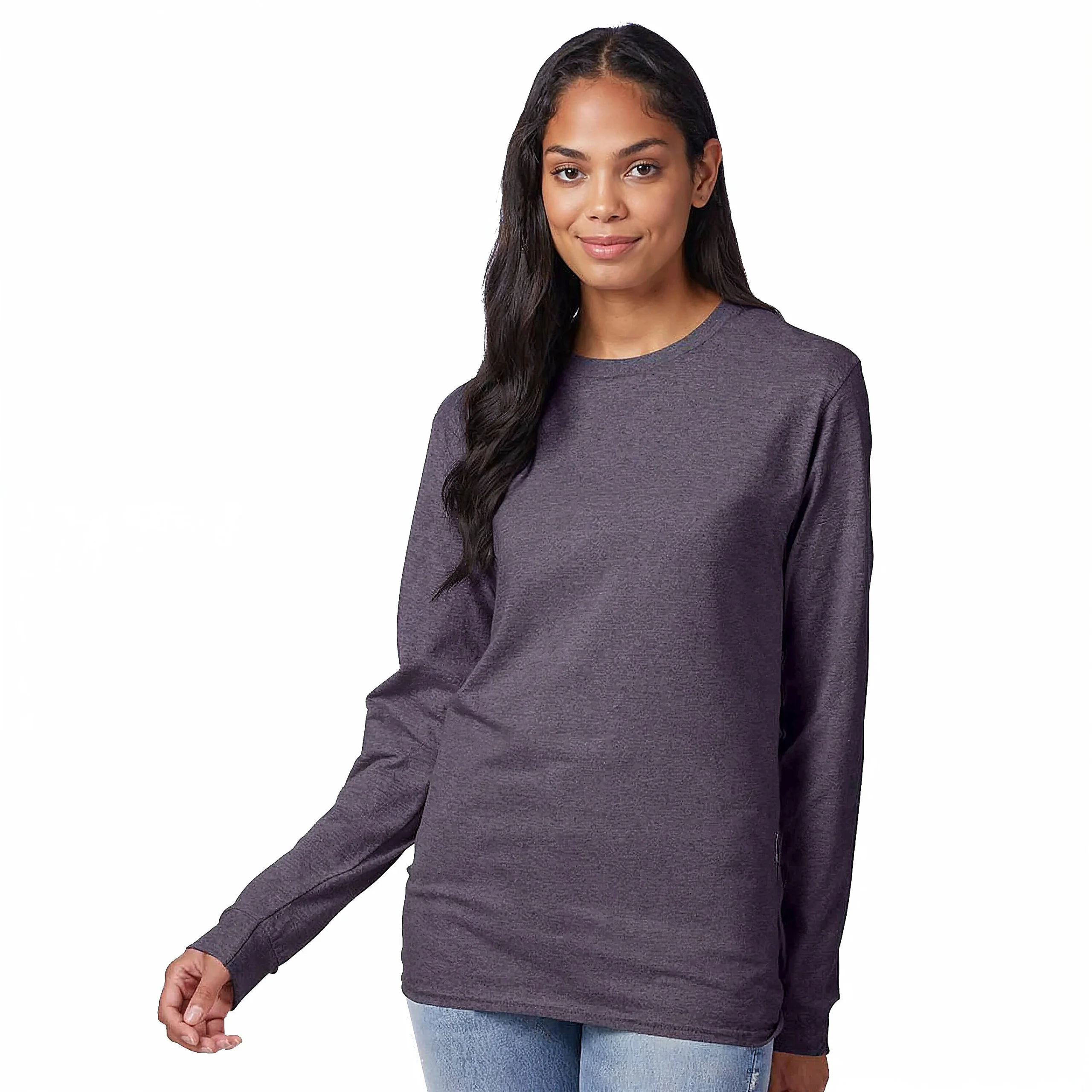 Hanes Authentic 100% Cotton Long Sleeve T-Shirt 4