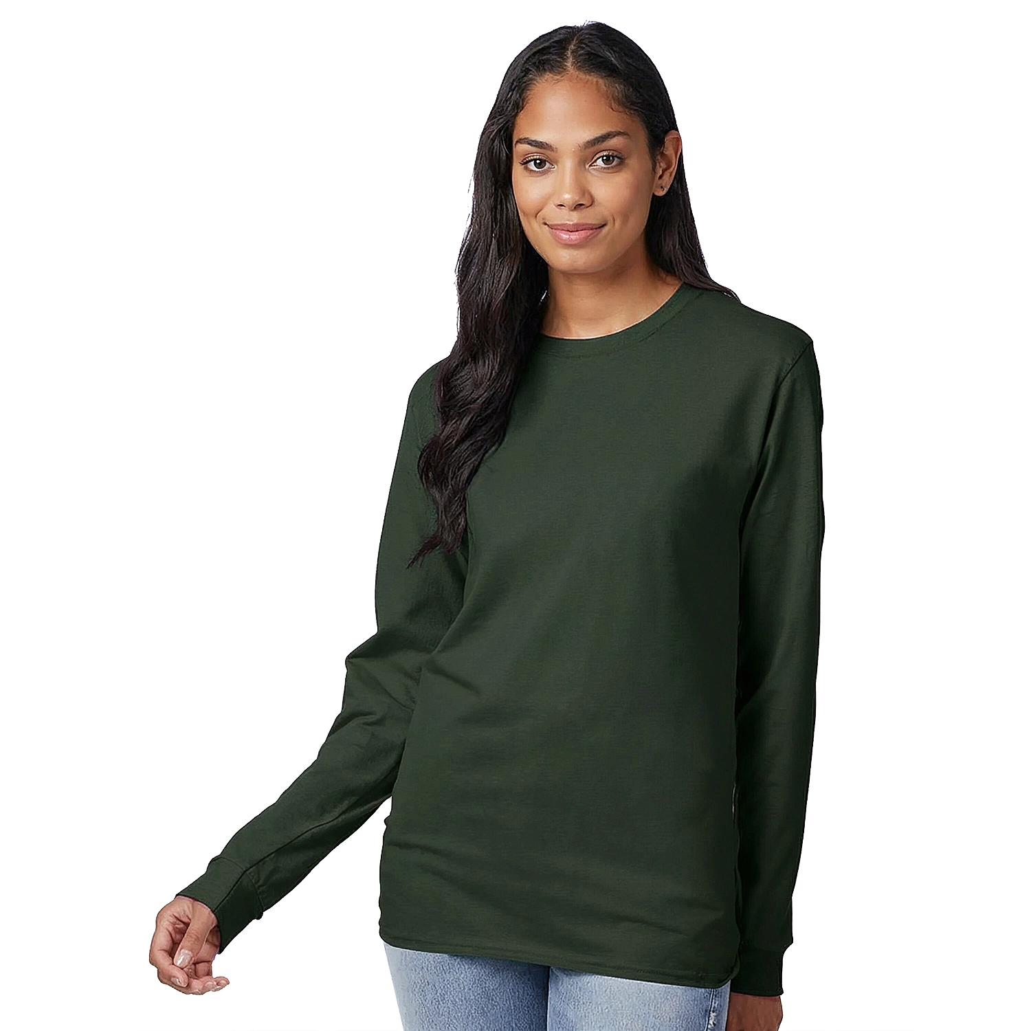 Hanes Authentic 100% Cotton Long Sleeve T-Shirt 5