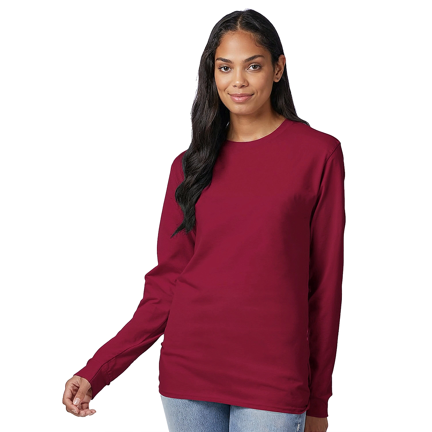 Hanes Authentic 100% Cotton Long Sleeve T-Shirt 6