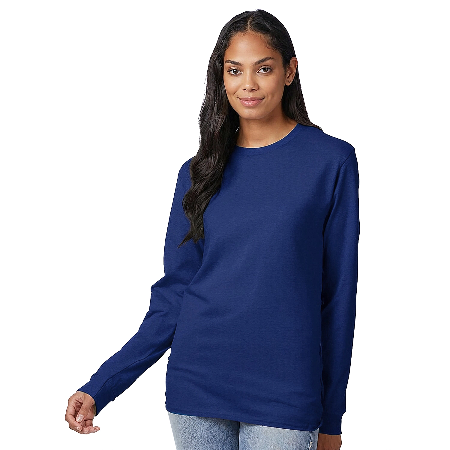 Hanes Authentic 100% Cotton Long Sleeve T-Shirt 7