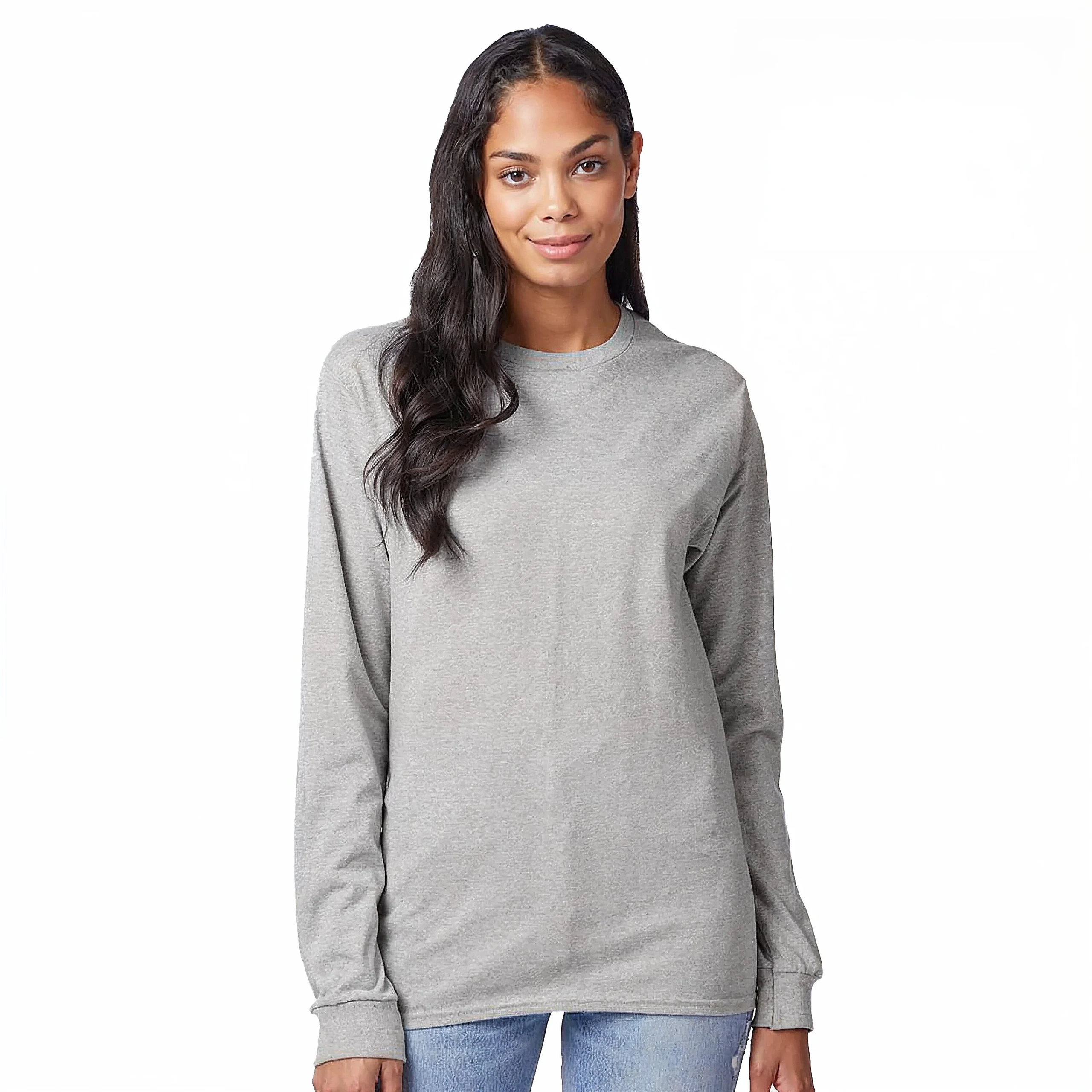 Hanes Authentic 100% Cotton Long Sleeve T-Shirt 8