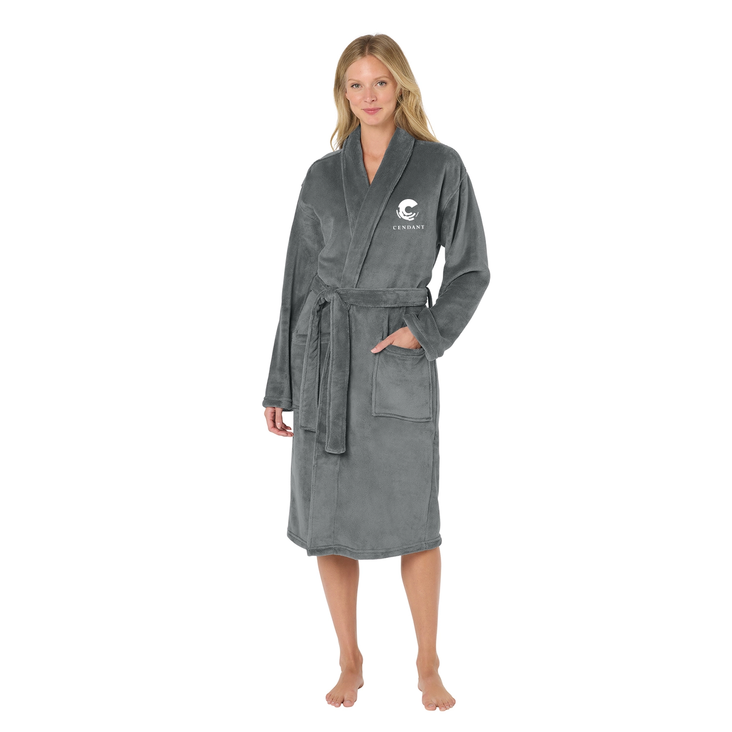 Port Authority Plush Microfleece Embroidered Shawl Collar Robe