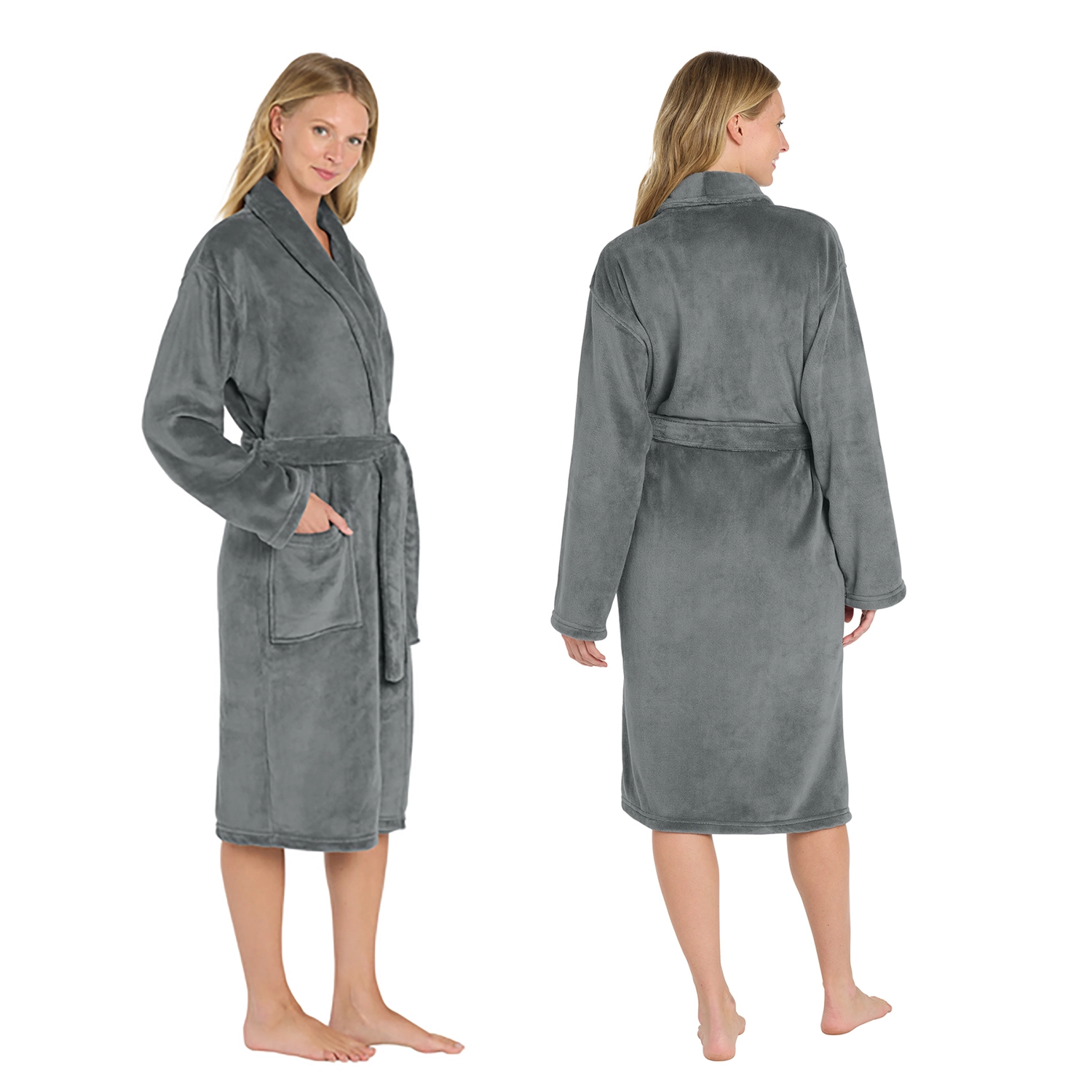 Port Authority Plush Microfleece Embroidered Shawl Collar Robe