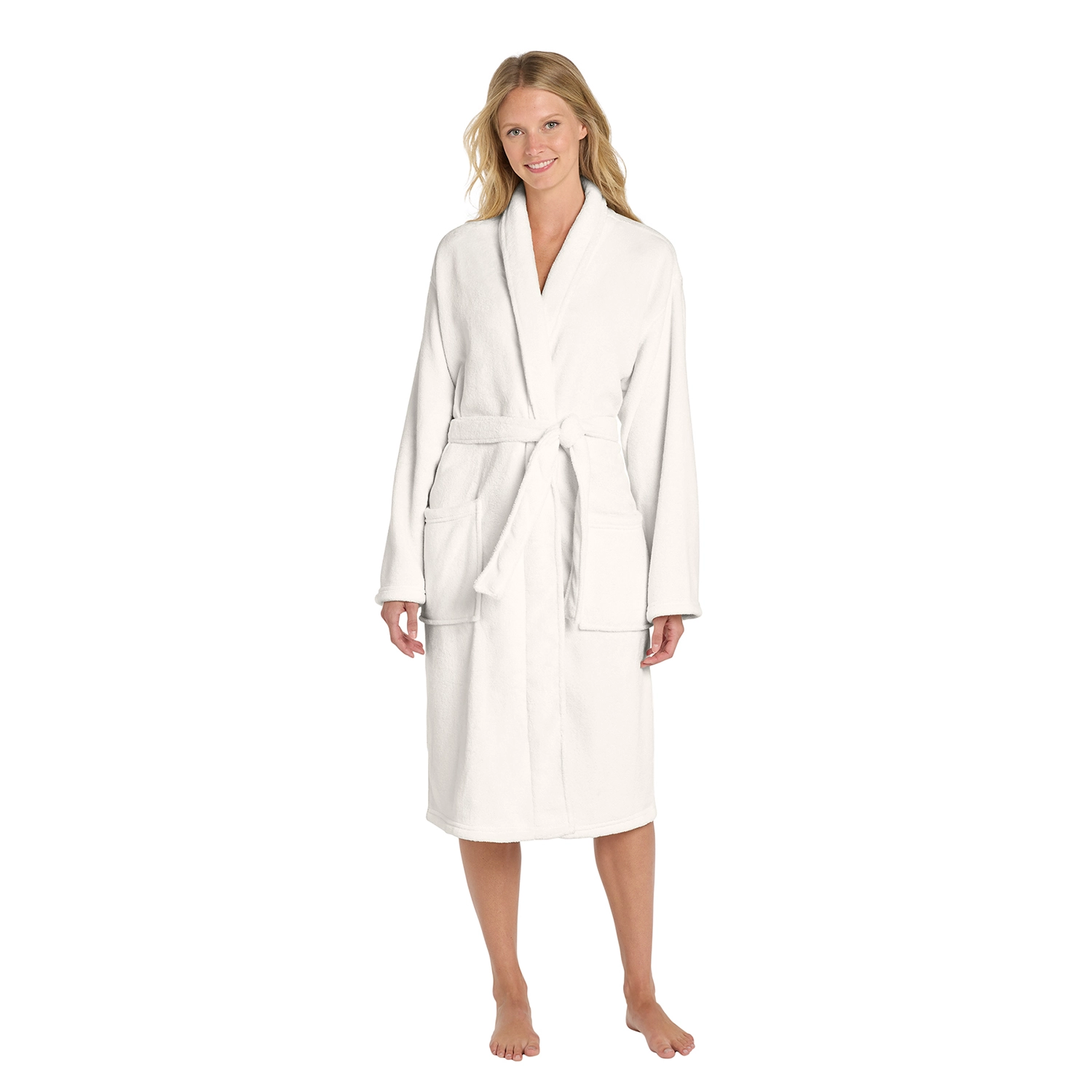 Port Authority Plush Microfleece Embroidered Shawl Collar Robe 3