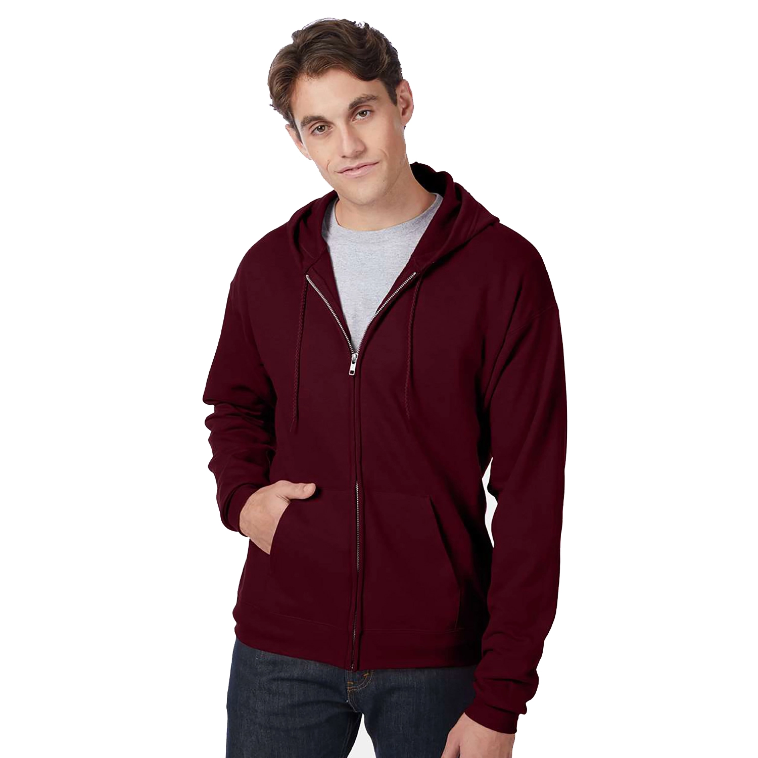 Hanes – EcoSmart Full-Zip Hooded Sweatshirt 7