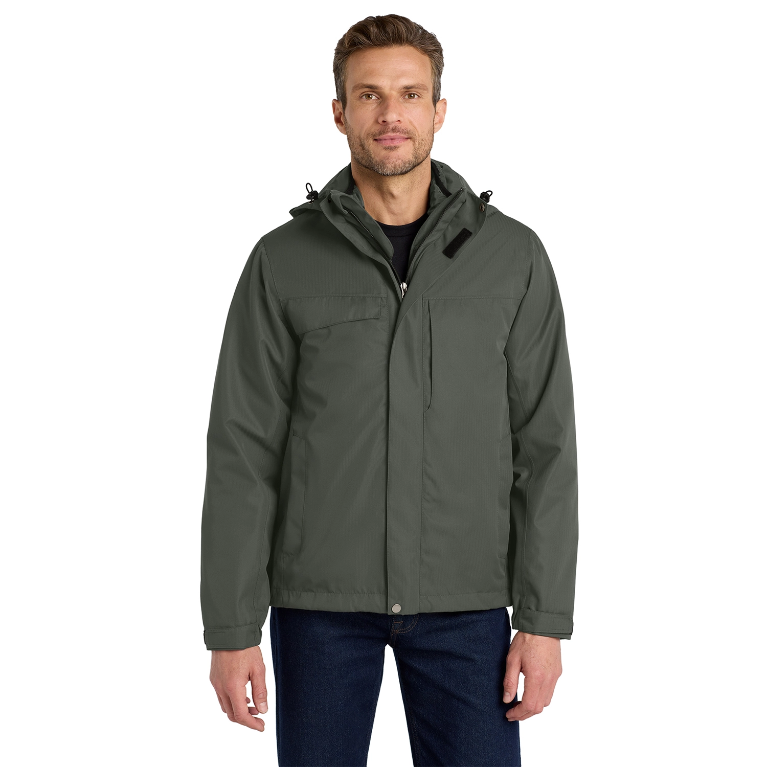 Port Authority Herringbone 3-in-1 Parka 3