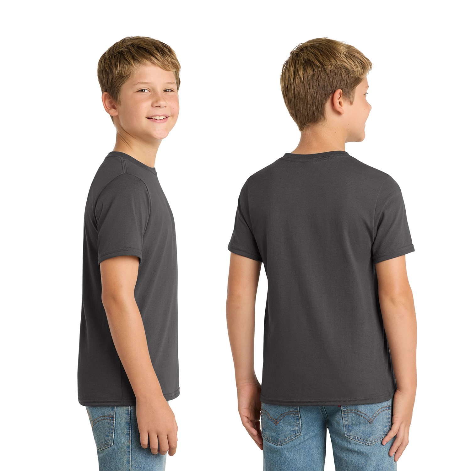 Port & Co Decorated Youth Performance Blend Tee 2