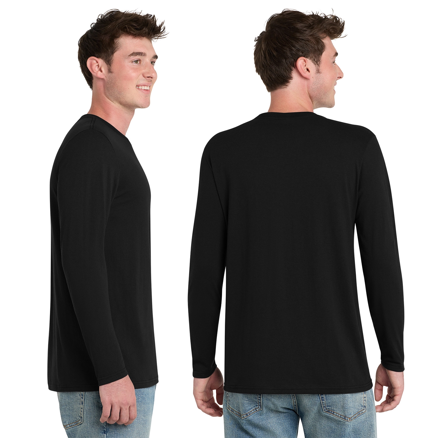 Port & Co Decorated Tri-Blend Long Sleeve Tee 2