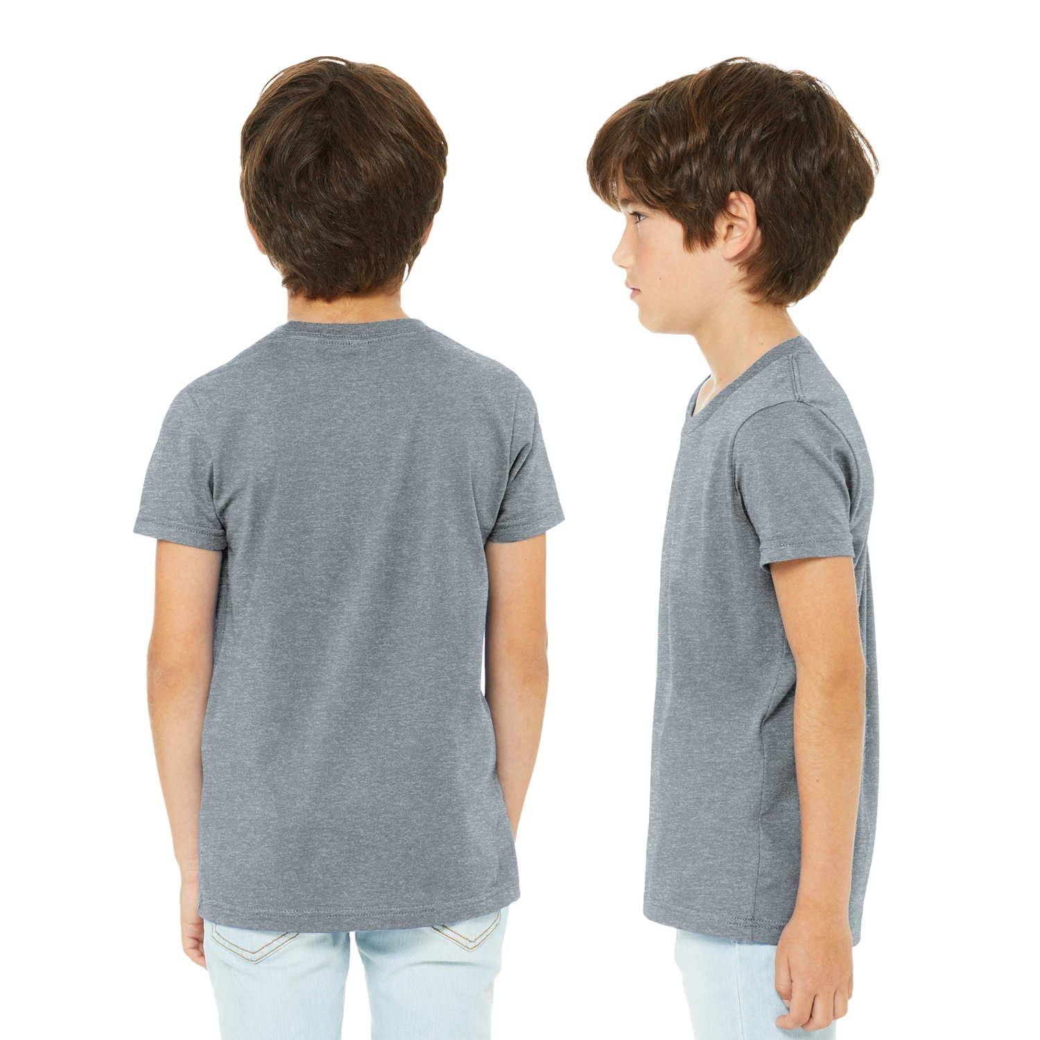 BELLA+CANVAS Decorated Youth Heather CVC Tee 2