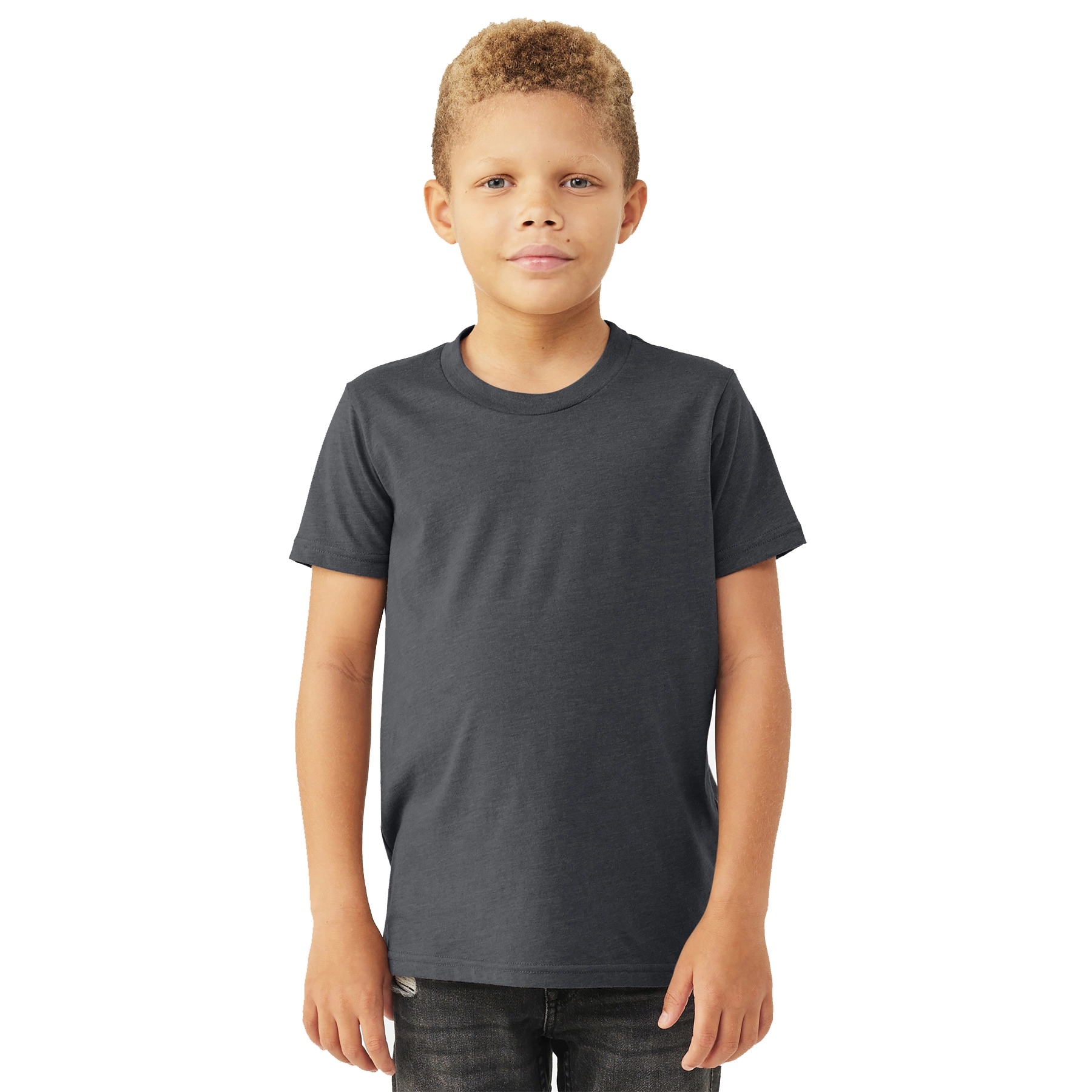 BELLA+CANVAS Decorated Youth Heather CVC Tee 15