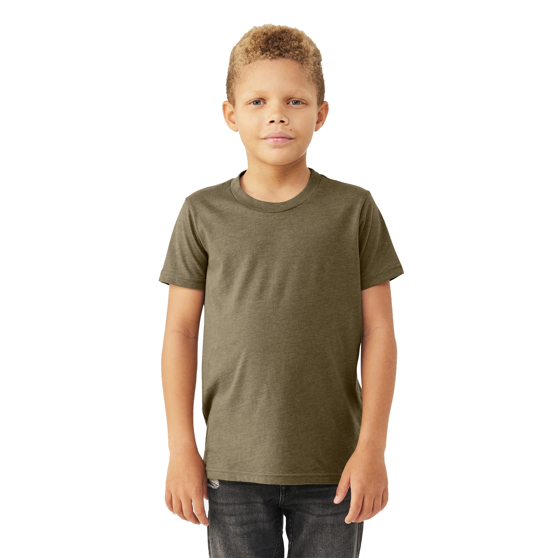 BELLA+CANVAS Decorated Youth Heather CVC Tee 20