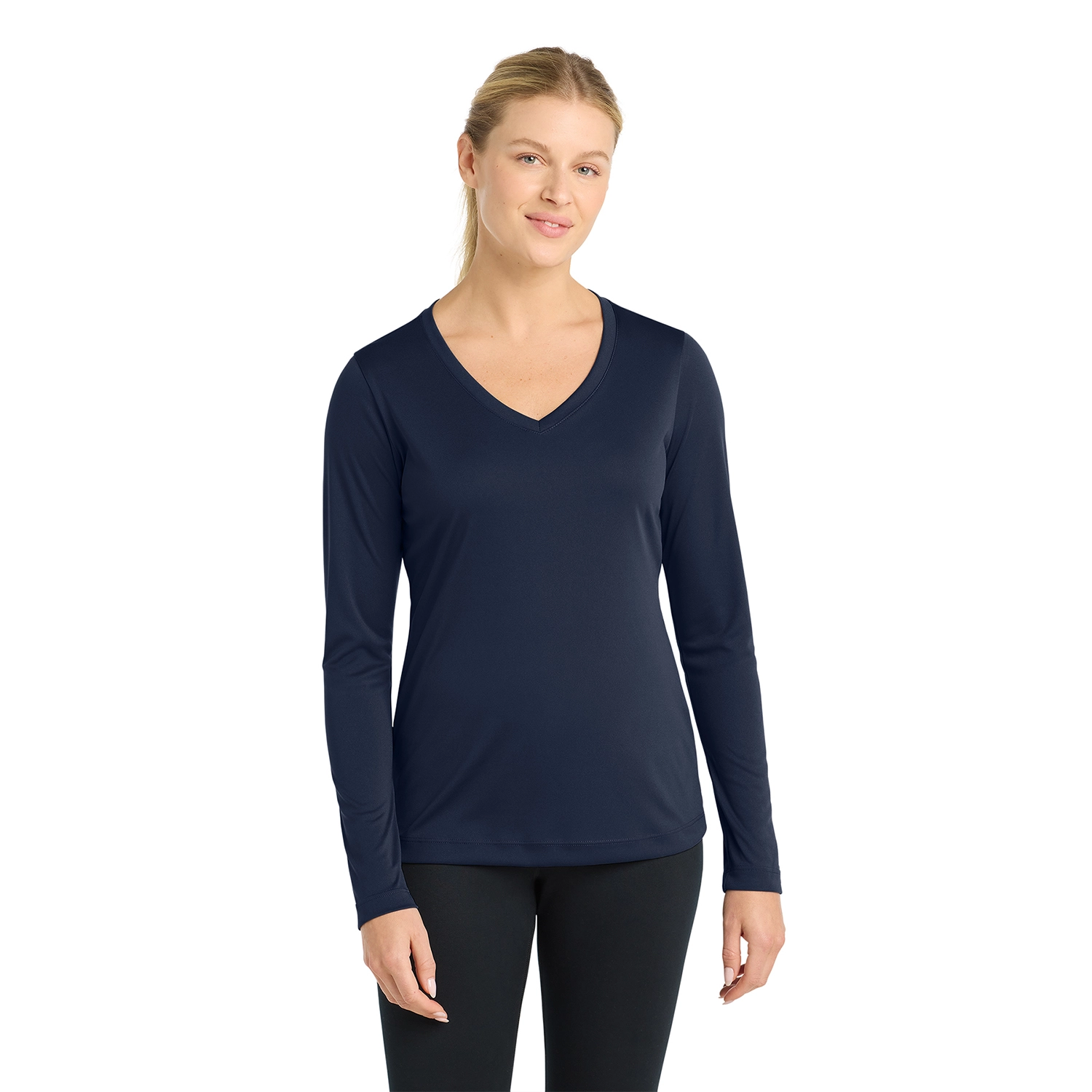 Sport-Tek Women’s Long Sleeve PosiCharge Competitor Decorated V-Neck Tee 14