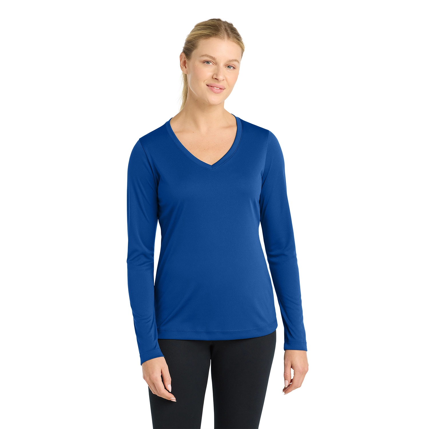 Sport-Tek Women’s Long Sleeve PosiCharge Competitor Decorated V-Neck Tee 16