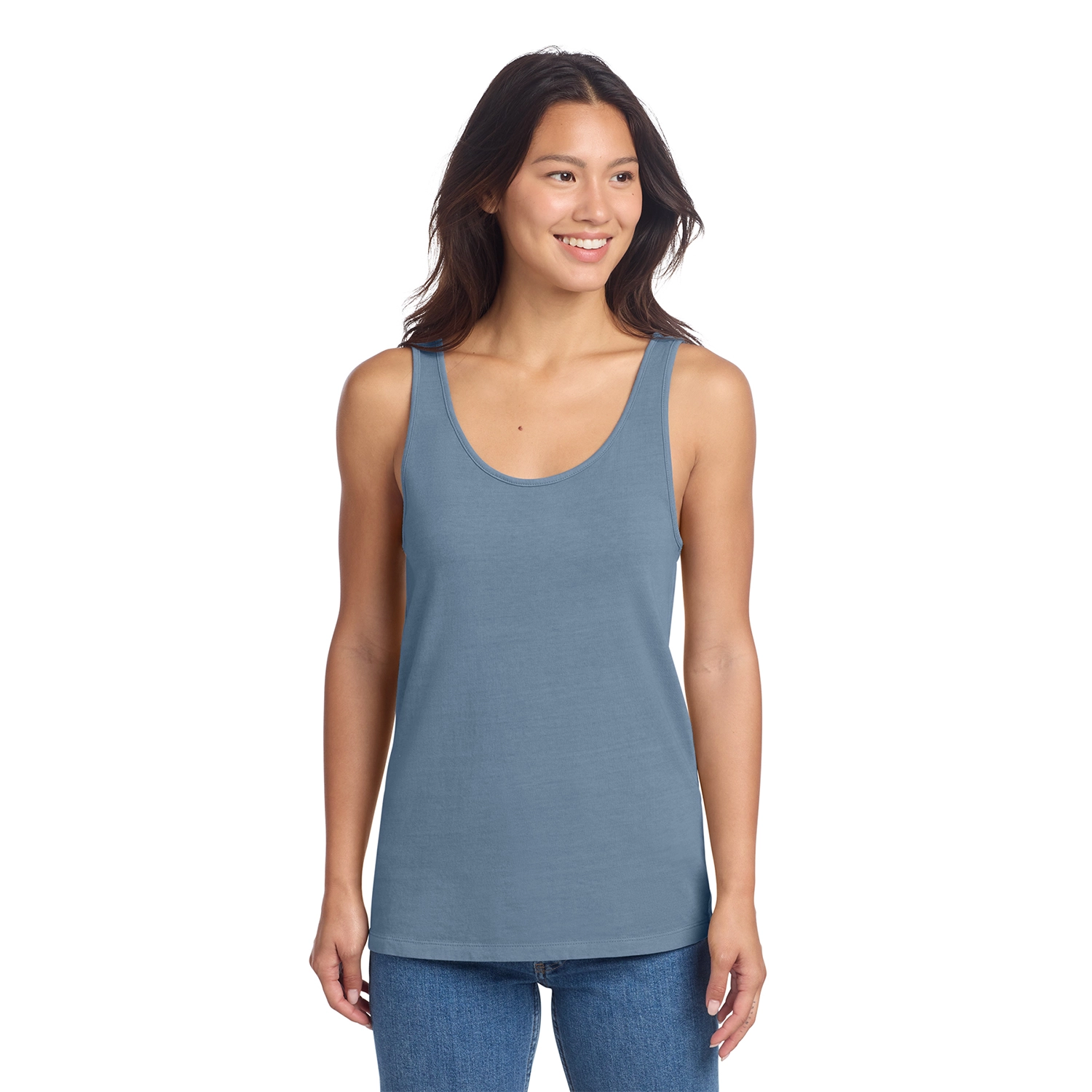 Port & Co Decorated Women’s Beach Wash Garment-Dyed Tank 3