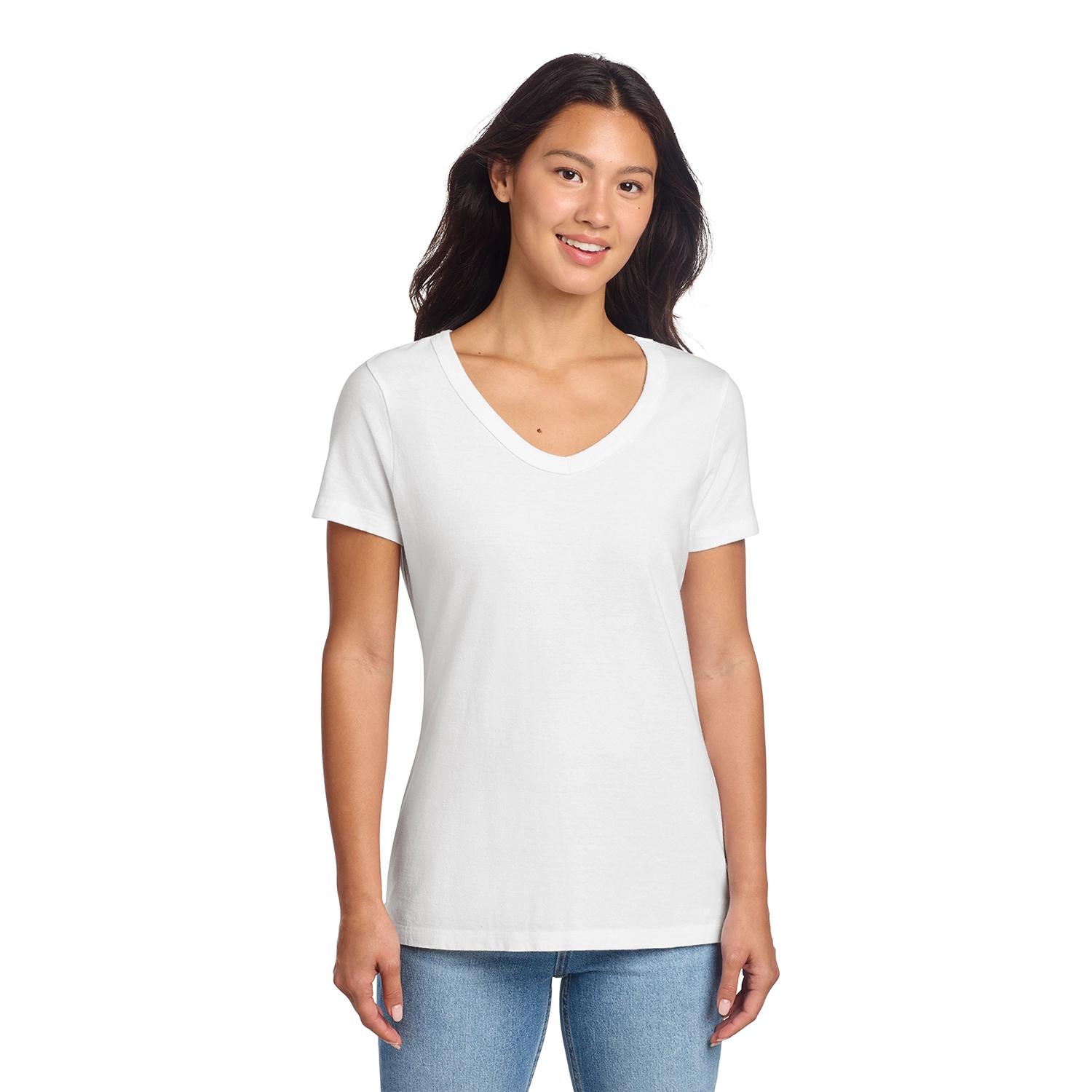 Port & Co Decorated Women’s Beach Wash Garment-Dyed V-Neck Tee 10