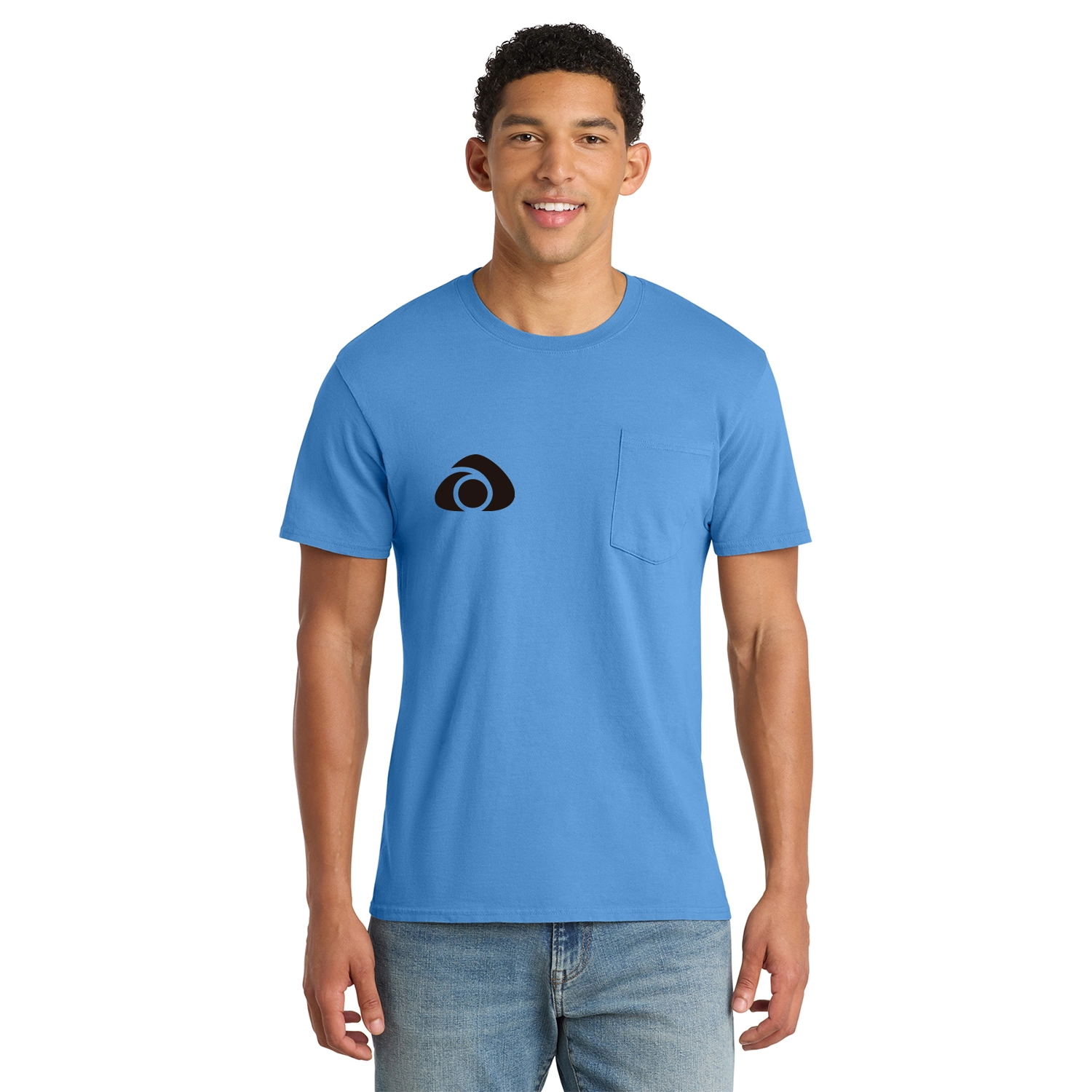 Port & Co Decorated Beach Wash Garment-Dyed Pocket Tee