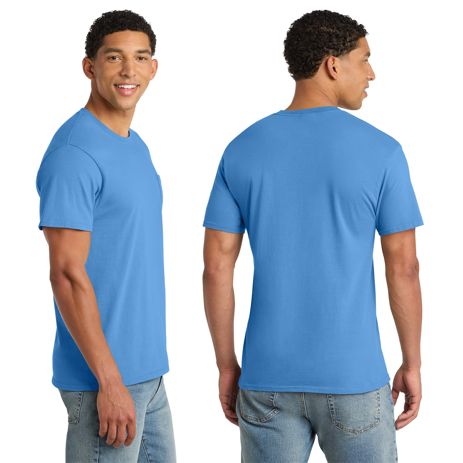 Port & Co Decorated Beach Wash Garment-Dyed Pocket Tee 2