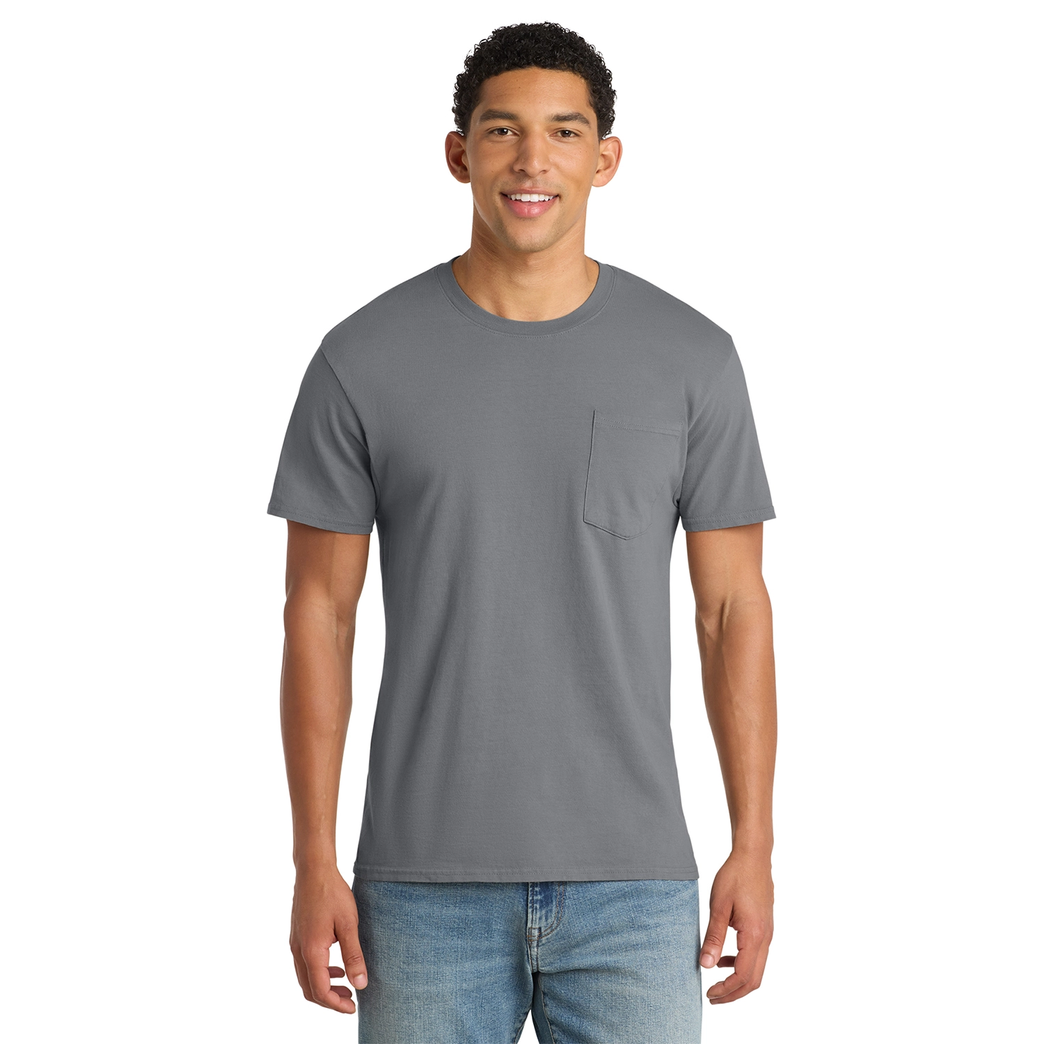 Port & Co Decorated Beach Wash Garment-Dyed Pocket Tee 5
