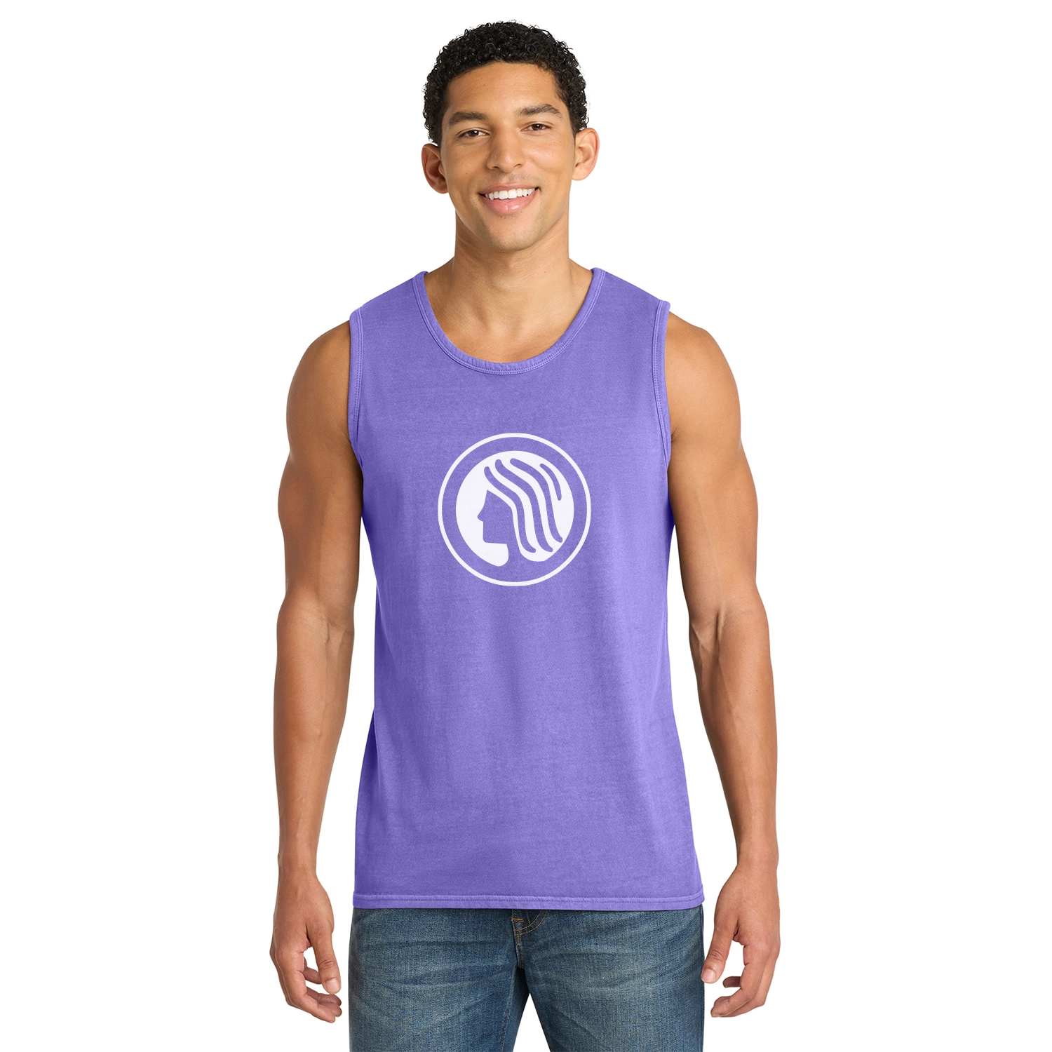 Port & Co Decorated Beach Wash Garment-Dyed Tank Top