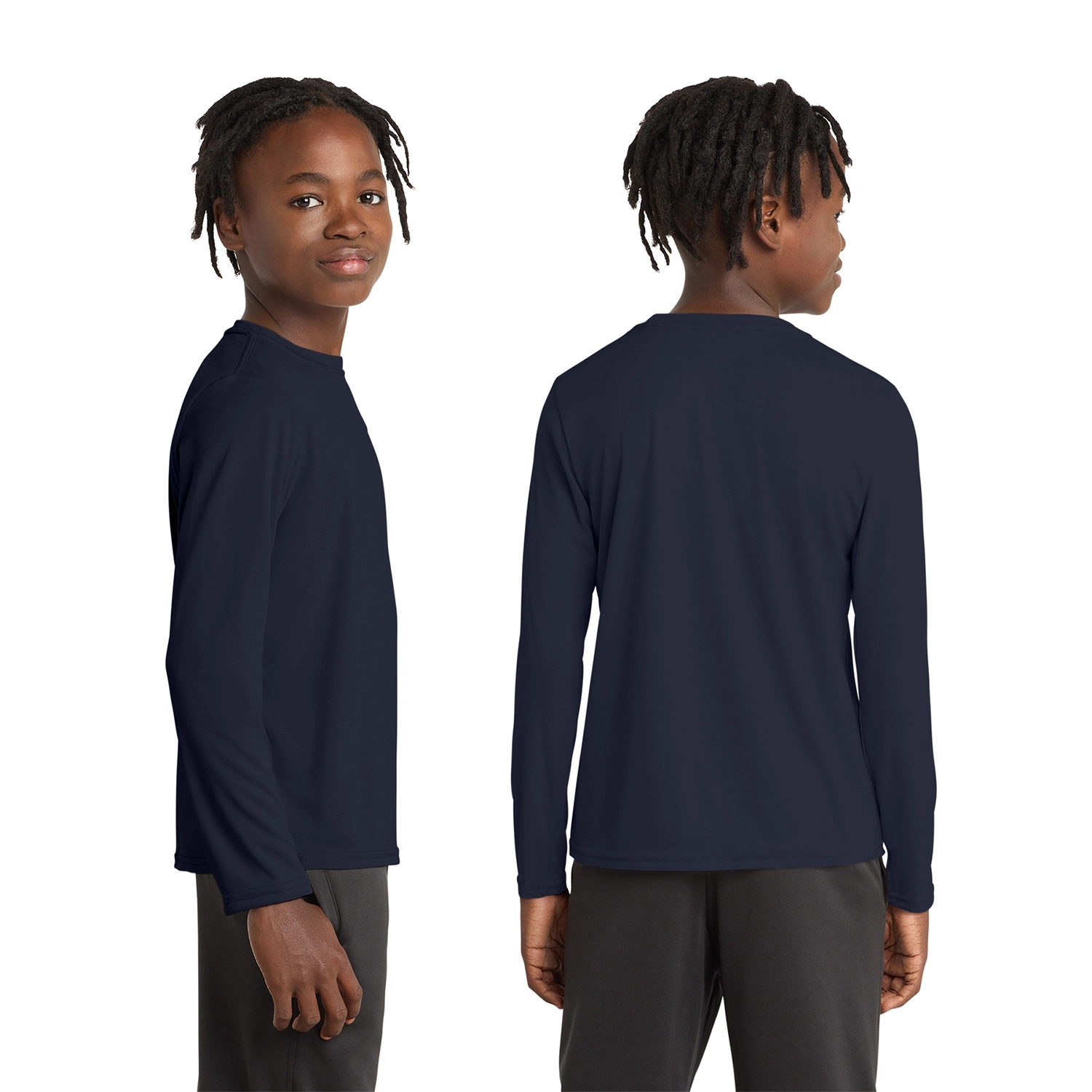 Port & Co Decorated Youth Long Sleeve Performance Tee 2