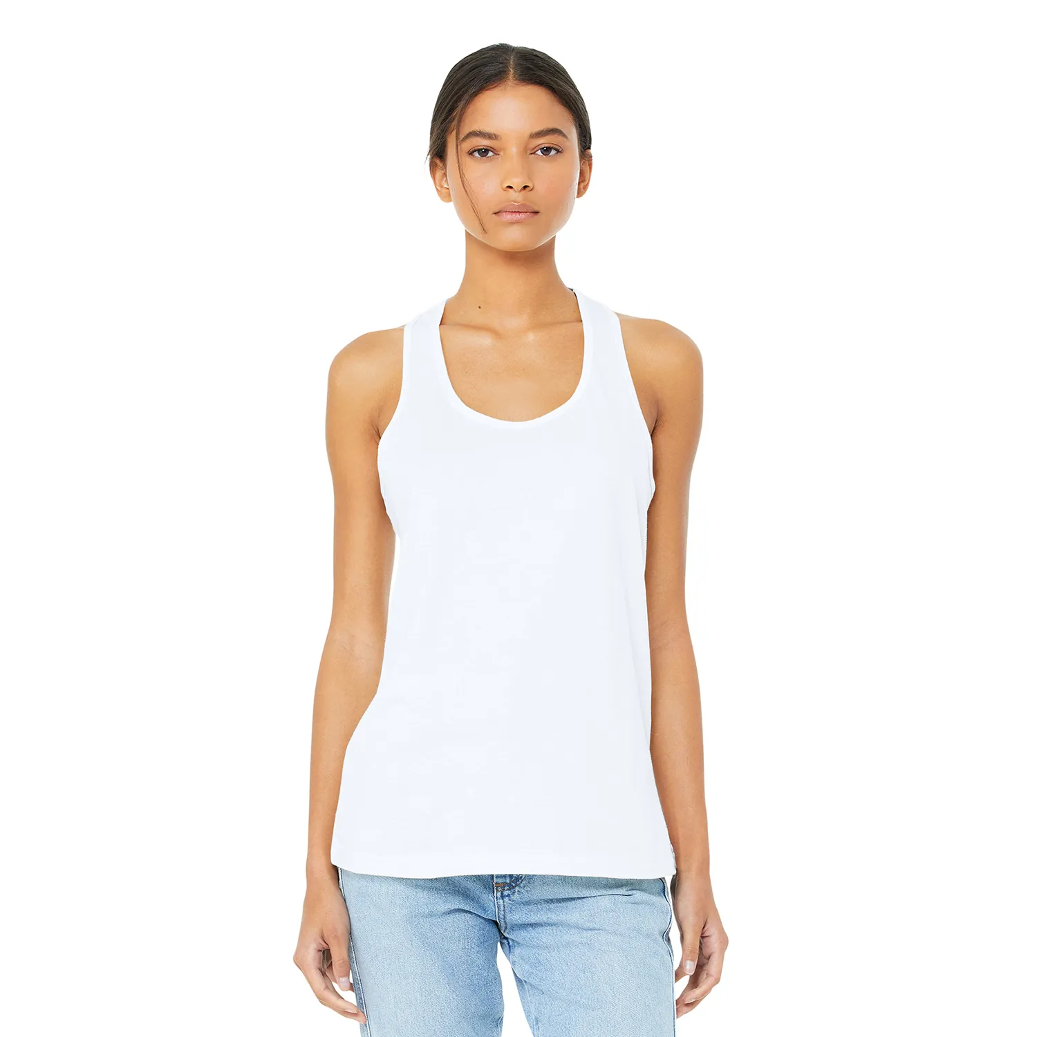 BELLA+CANVAS Decorated Women’s Jersey Racerback Tank 12