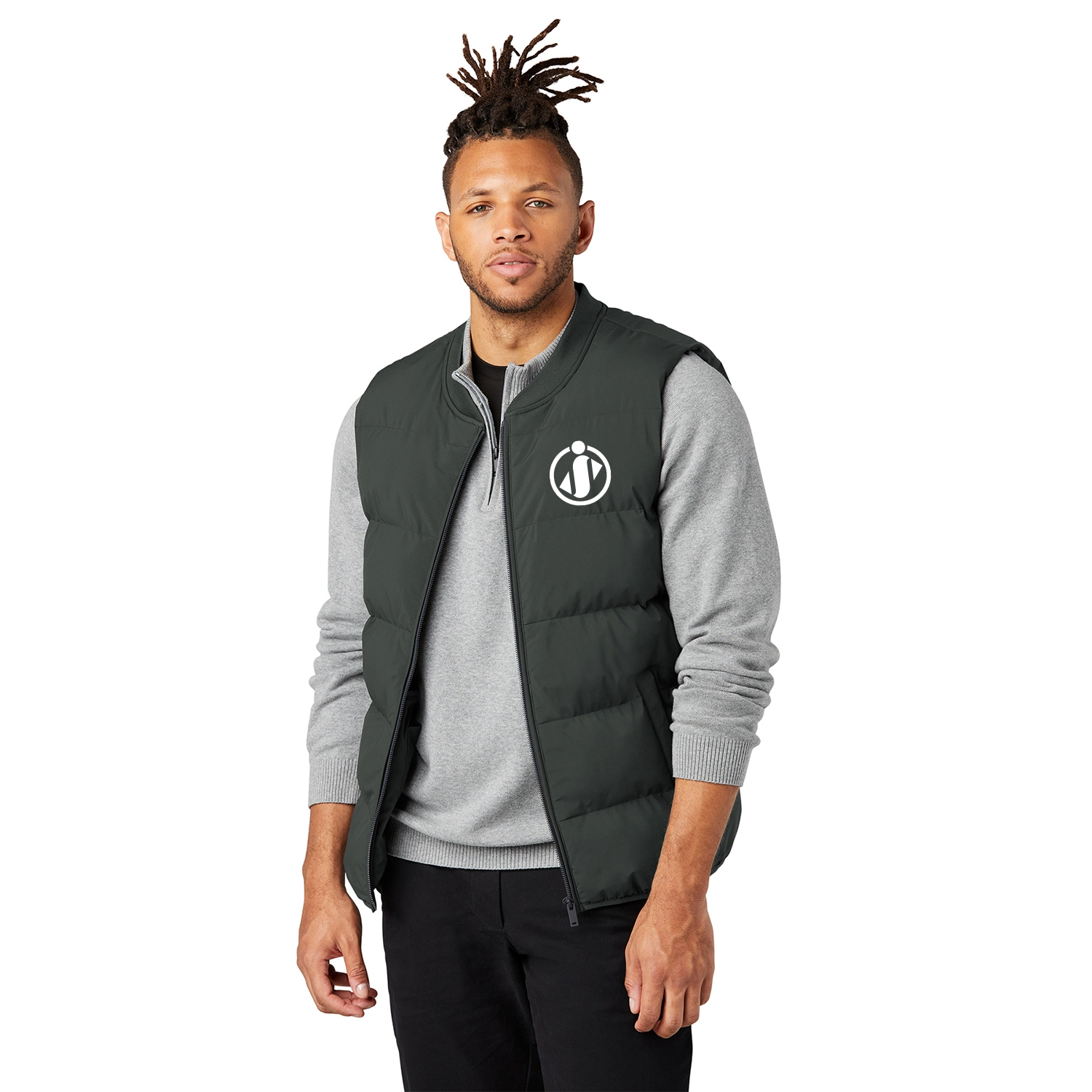 Mercer+Mettle Puffy Embroidered Vest