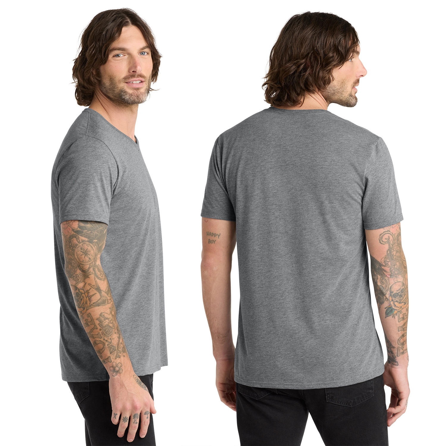 Allmade Unisex Tri-Blend V-Neck Tee 2