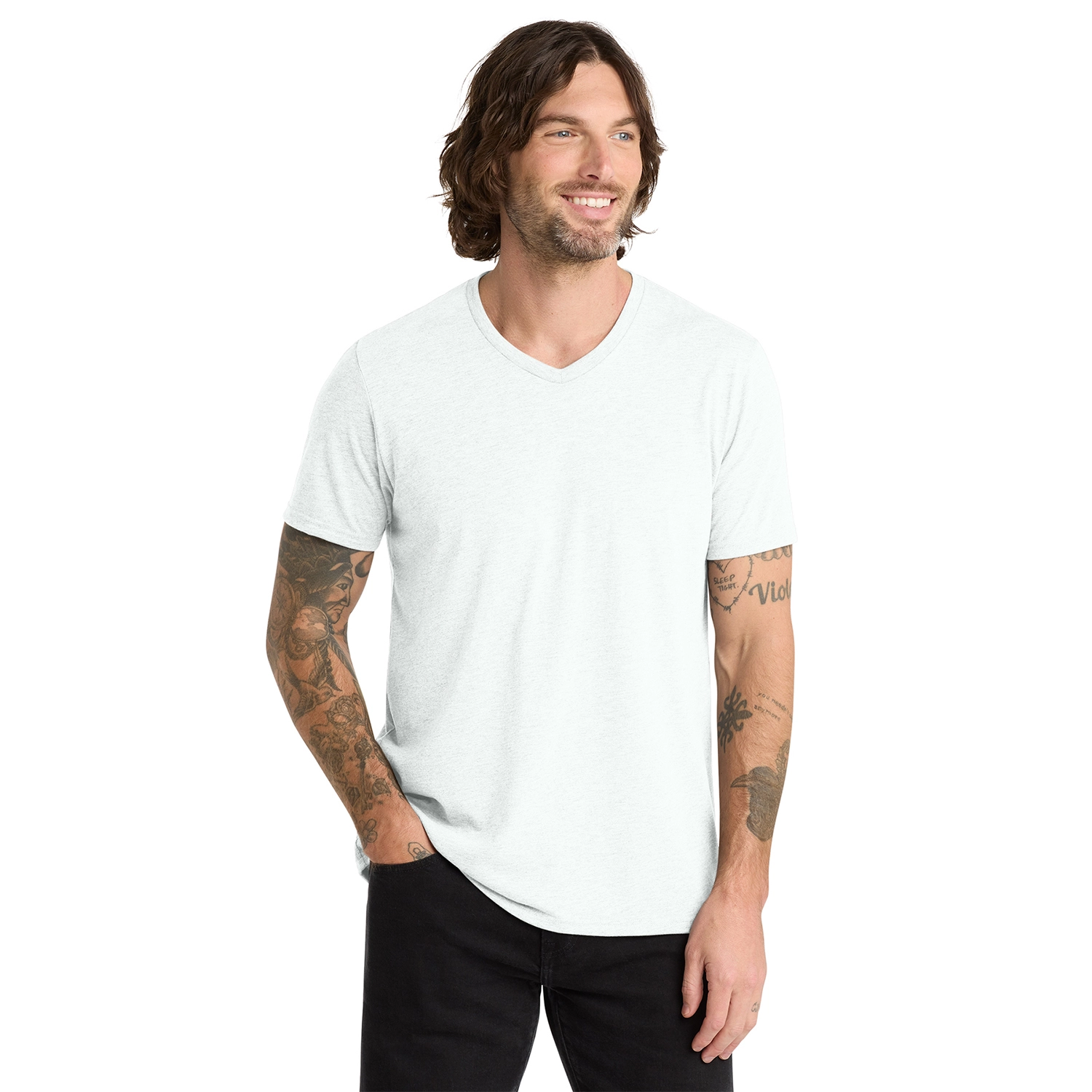 Allmade Unisex Tri-Blend V-Neck Tee 6