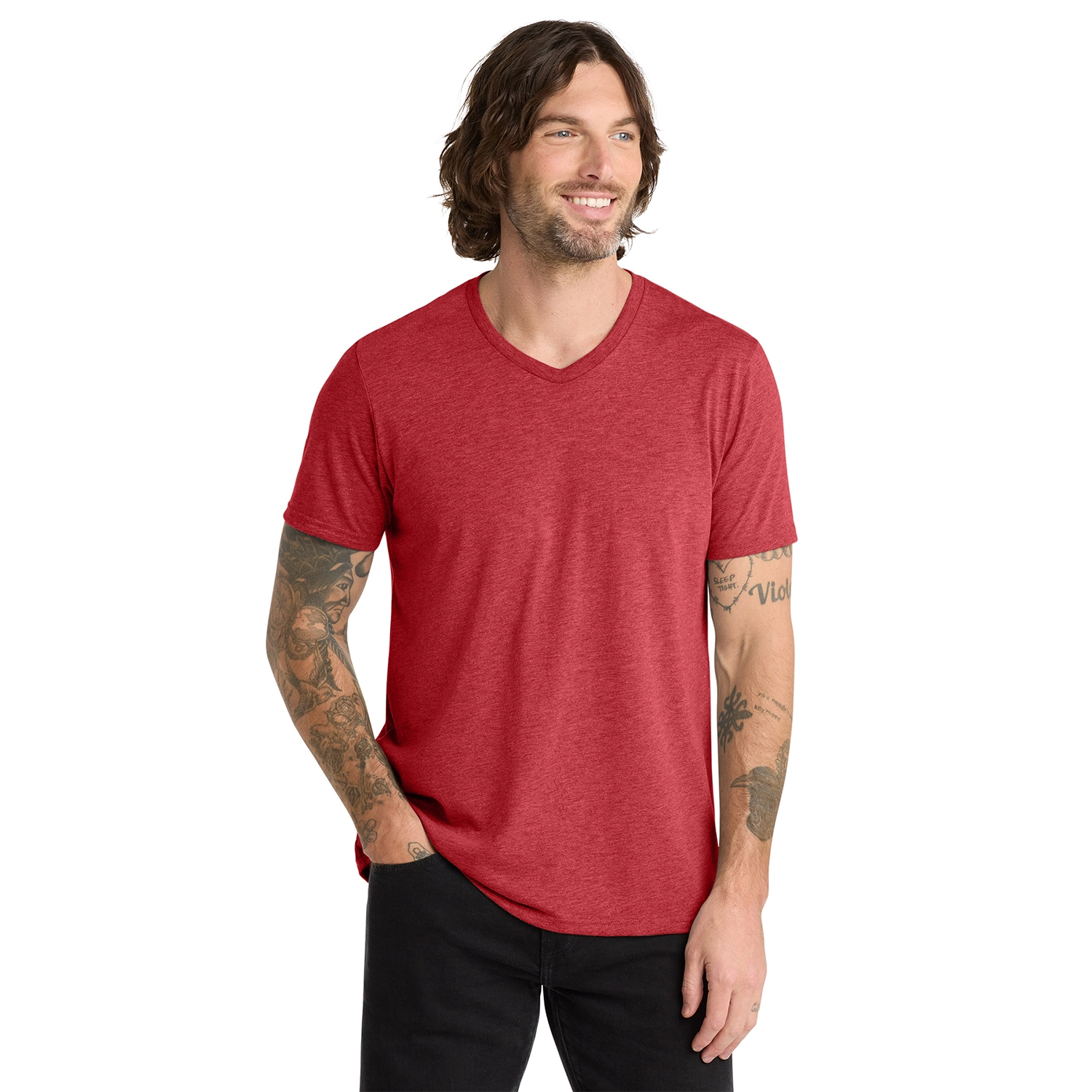 Allmade Unisex Tri-Blend V-Neck Tee 9