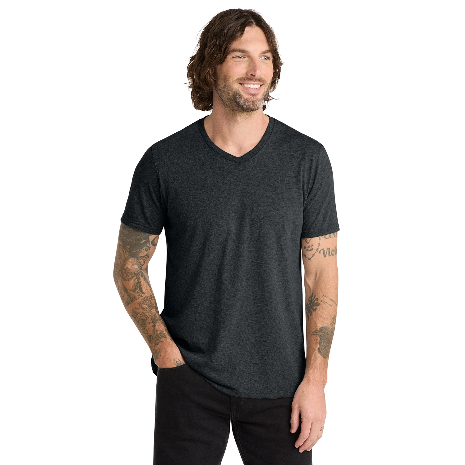 Allmade Unisex Tri-Blend V-Neck Tee 10